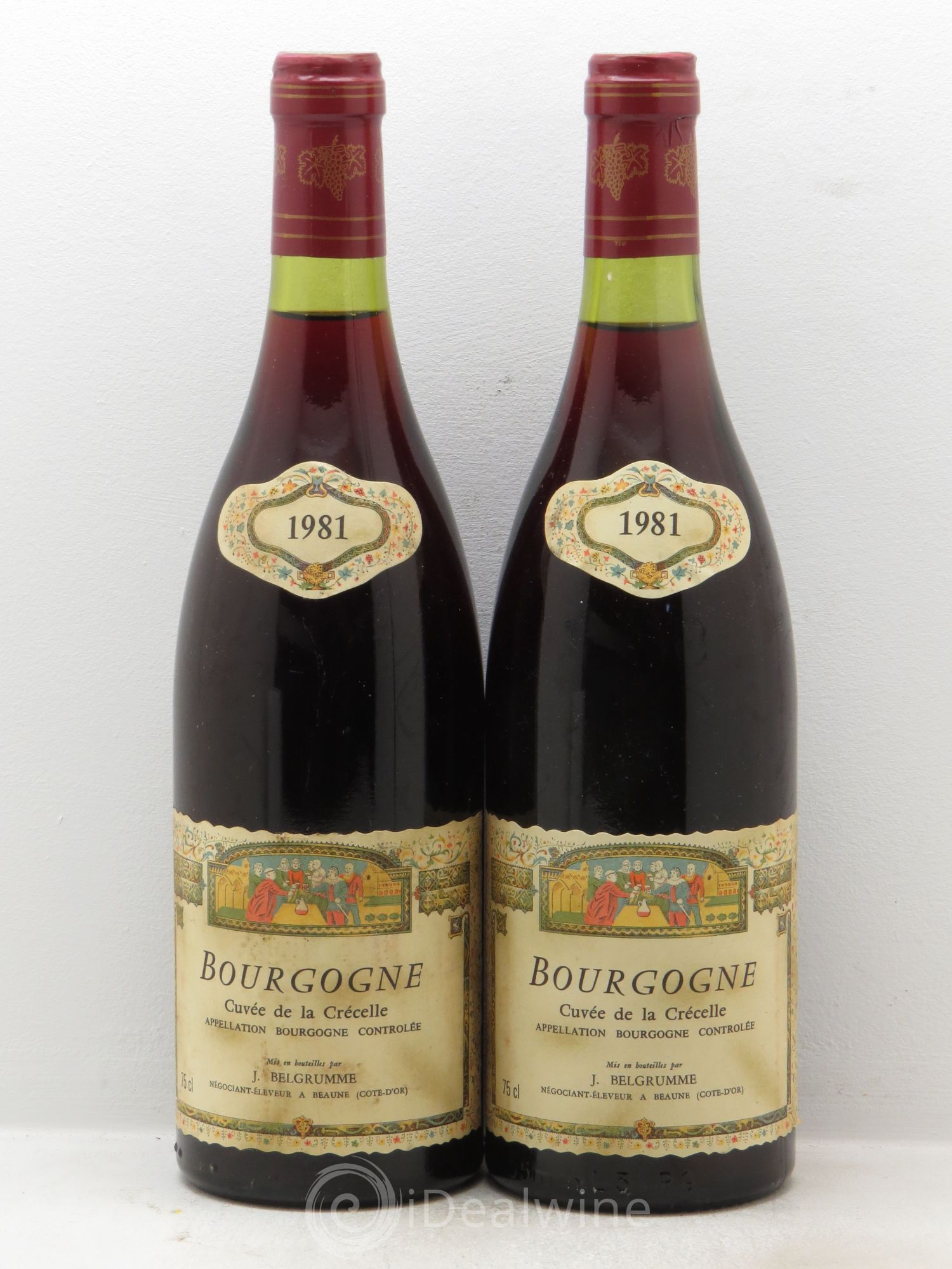 Bourgogne Cuvée de la Crécelle J. Belgrumme (sans prix de reserve) 1981 - Posten von 2 Flaschen - 0