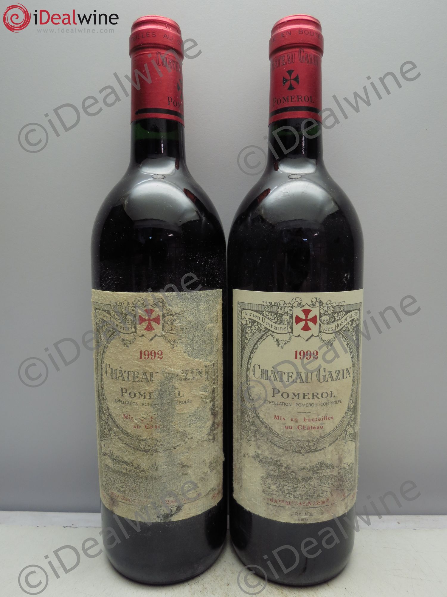 Château Gazin 1992 - Lot de 2 bouteilles - 0