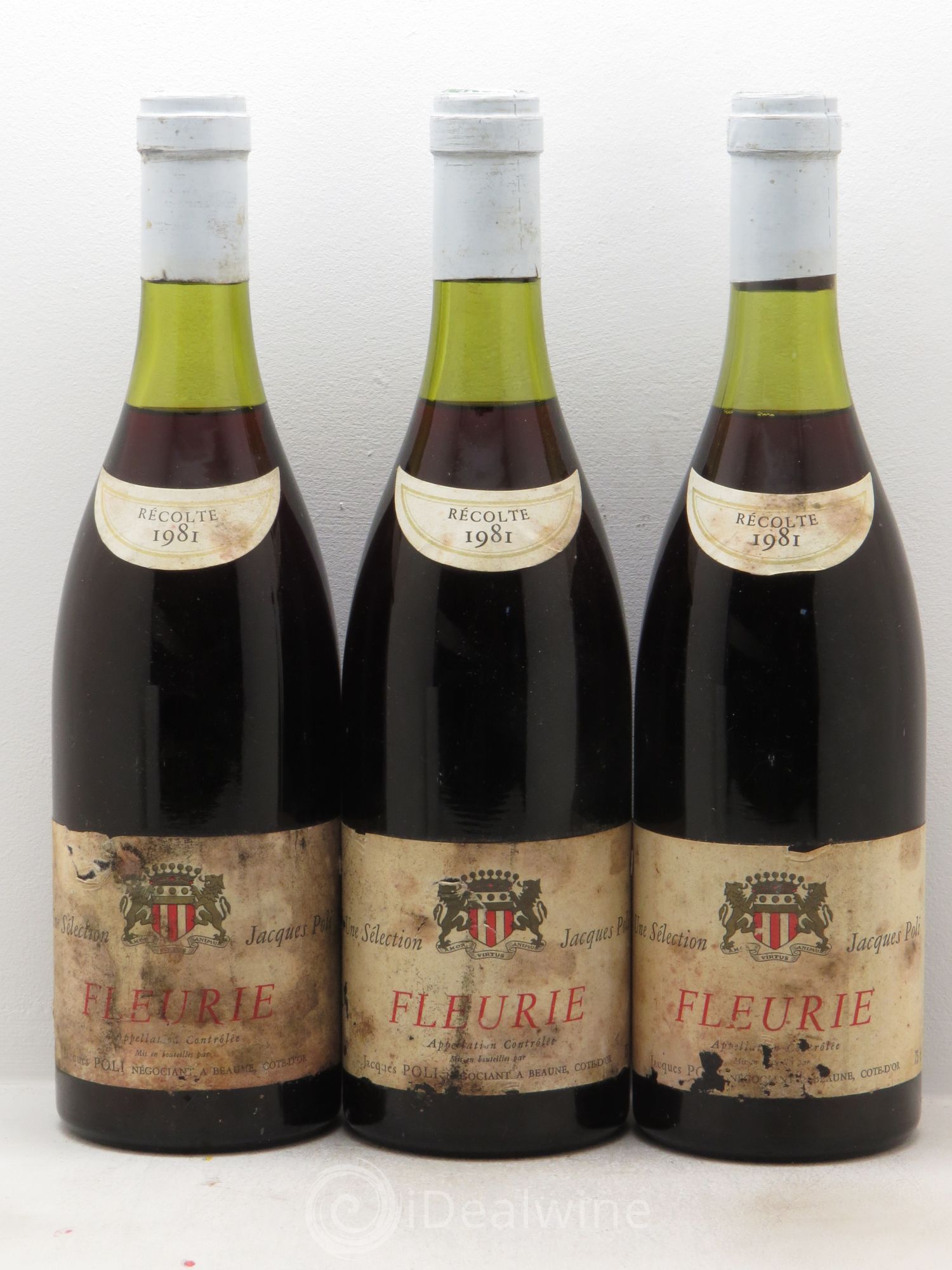Fleurie Jacques Poli (sans prix de réserve) 1981 - Posten von 3 Flaschen - 0