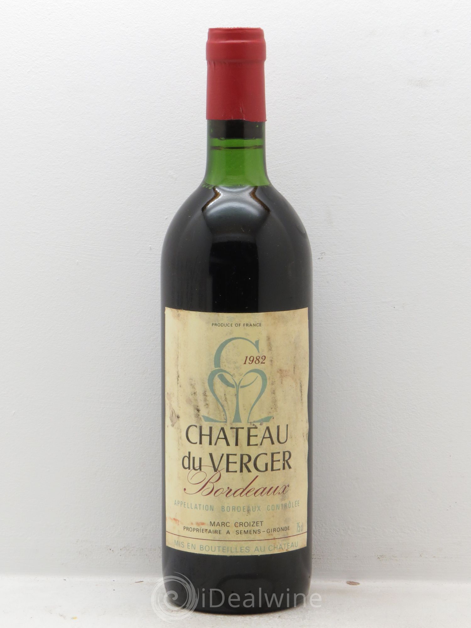 Bordeaux Château du Verger (sans prix de réserve) 1982 - Posten von 1 Flasche - 0