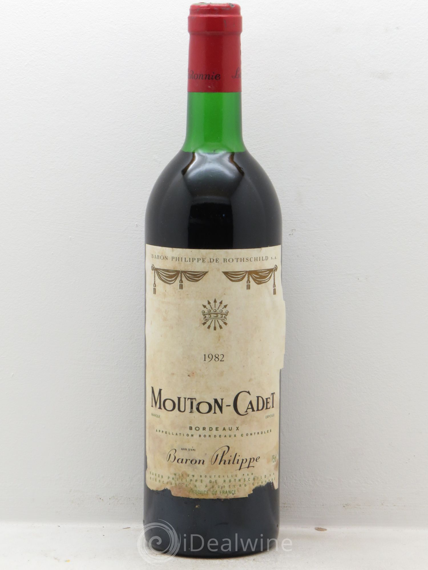 Château Mouton Cadet (sans prix de réserve) 1982 - Lot de 1 bouteille - 0