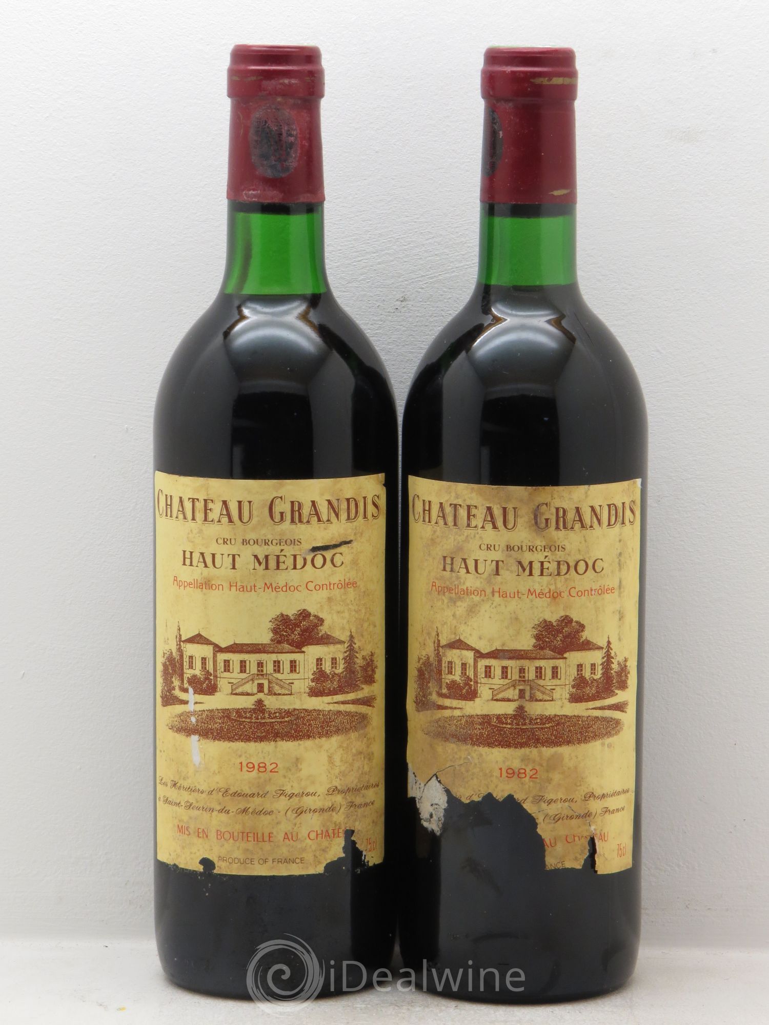 Haut Médoc Château Grandis (sans prix de réserve) 1982 - Posten von 2 Flaschen - 0