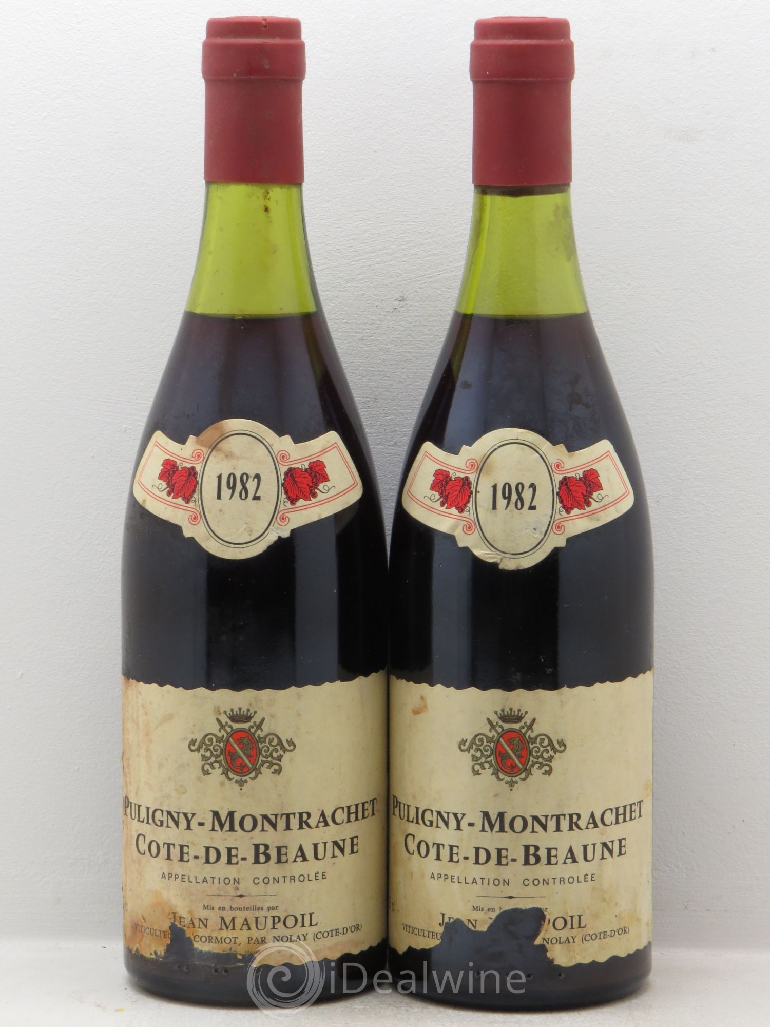 Puligny-Montrachet Jean Maupoil (sans prix de réserve) 1982 - Posten von 2 Flaschen - 0