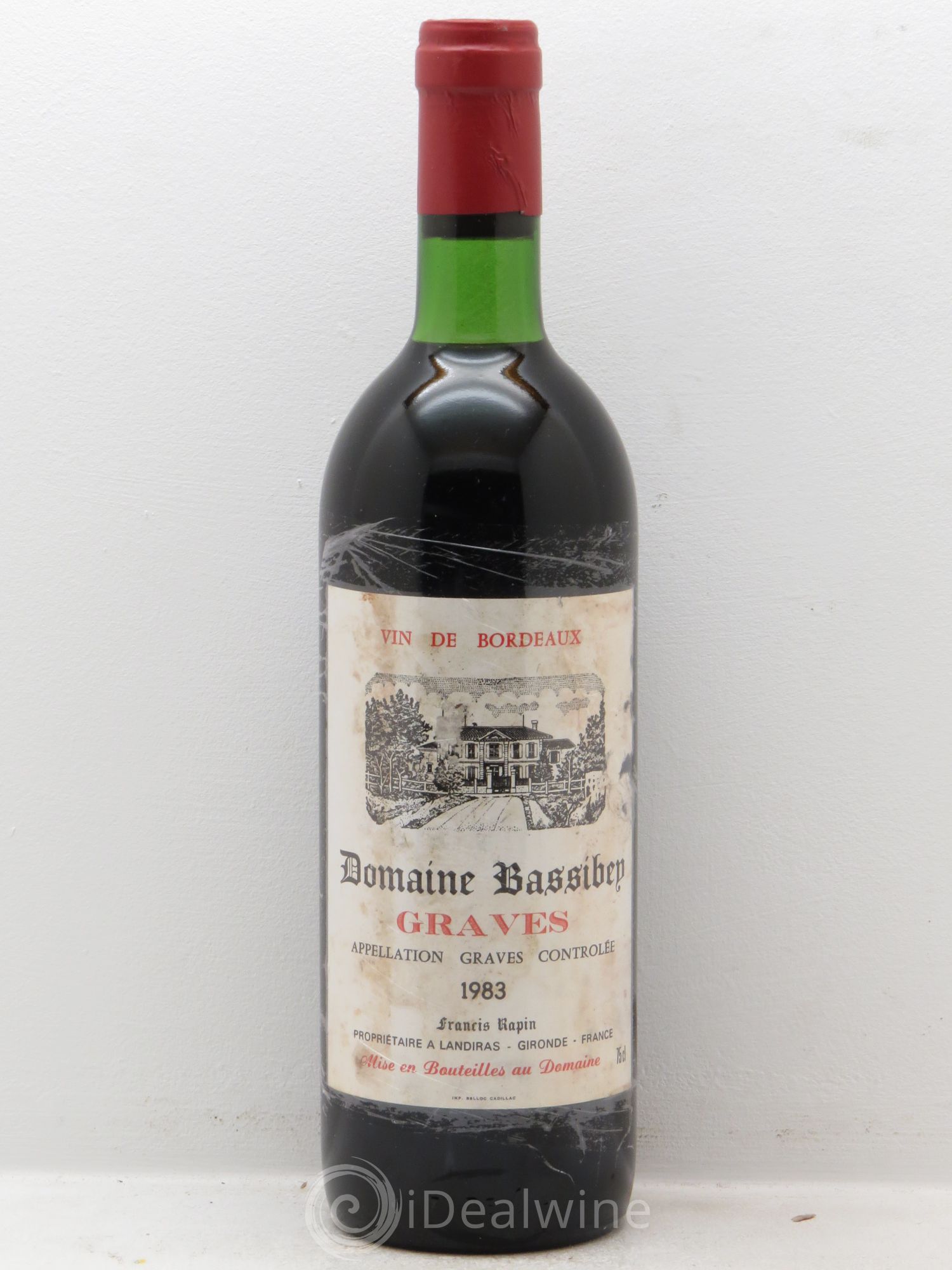 Graves Domaine Bassiben (sans prix de réserve) 1983 - Posten von 1 Flasche - 0