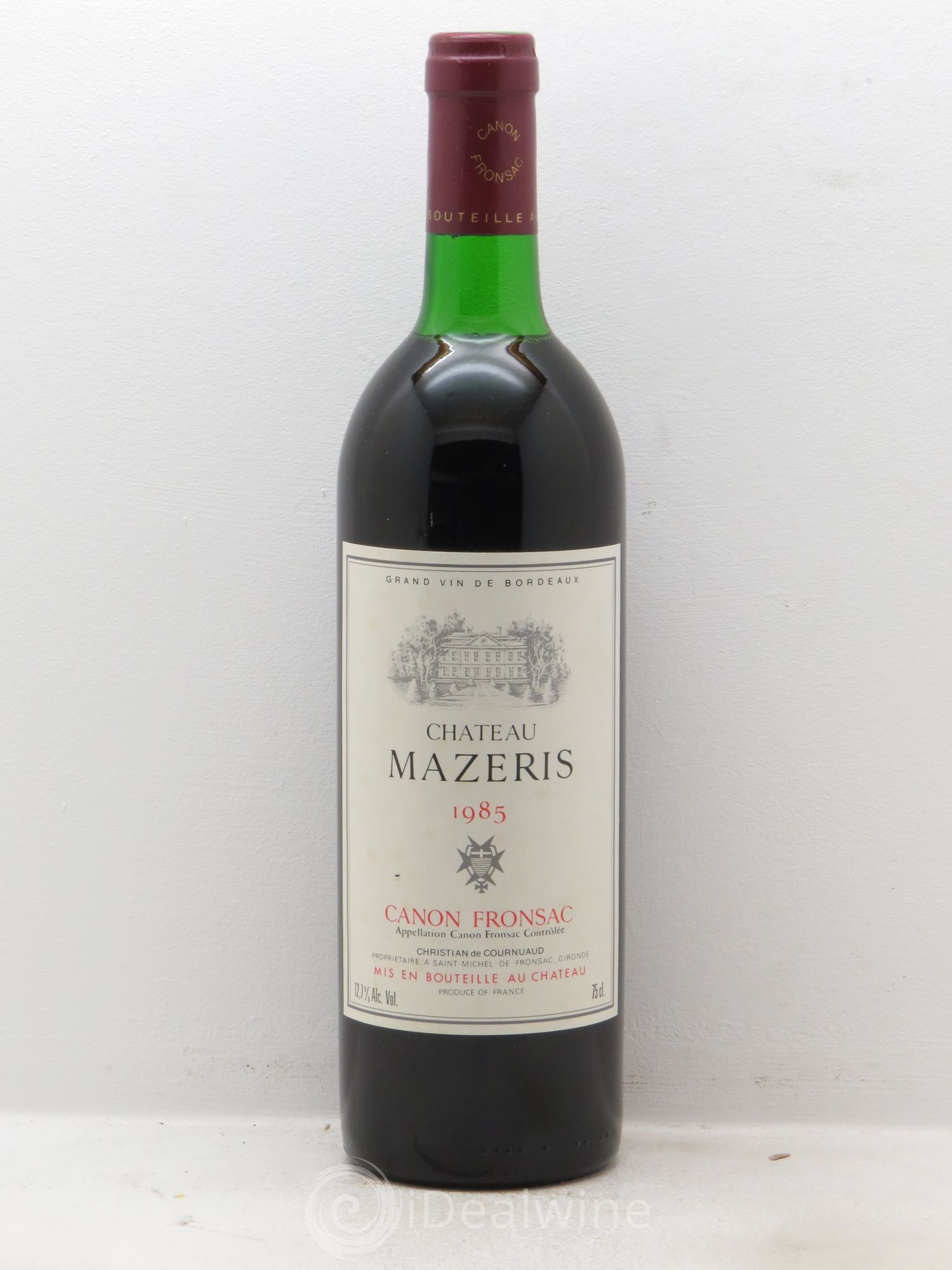 Canon-Fronsac Château Mazeris (sans prix de réserve) 1985 - Posten von 1 Flasche - 0