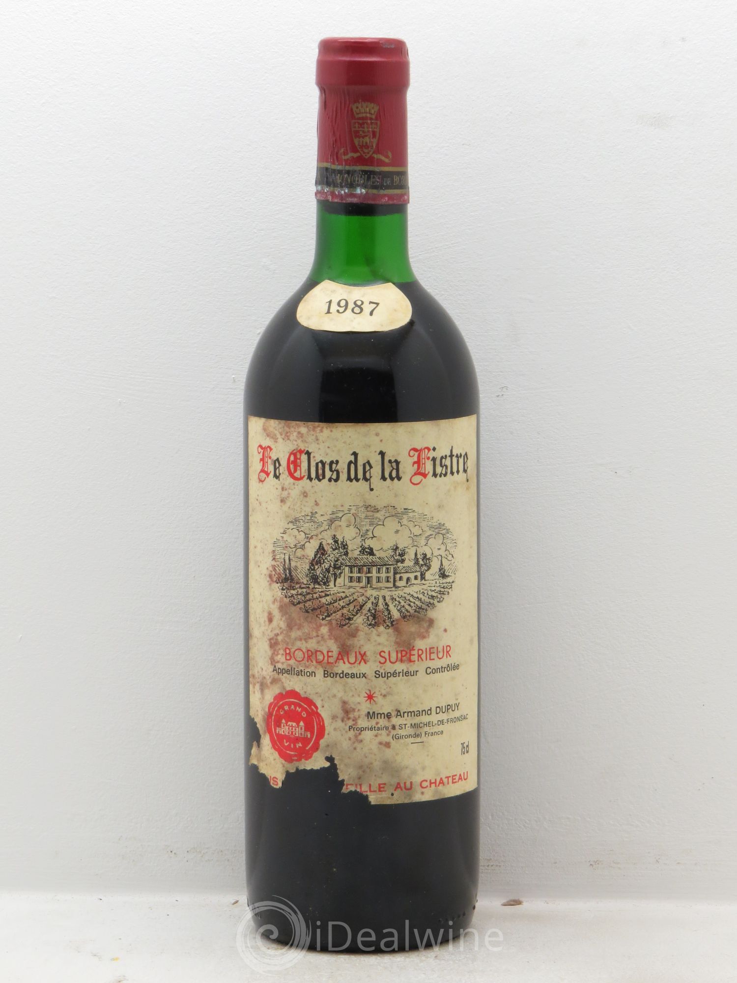 Bordeaux Le clos de la Listre (sans prix de réserve) 1987 - Posten von 1 Flasche - 0