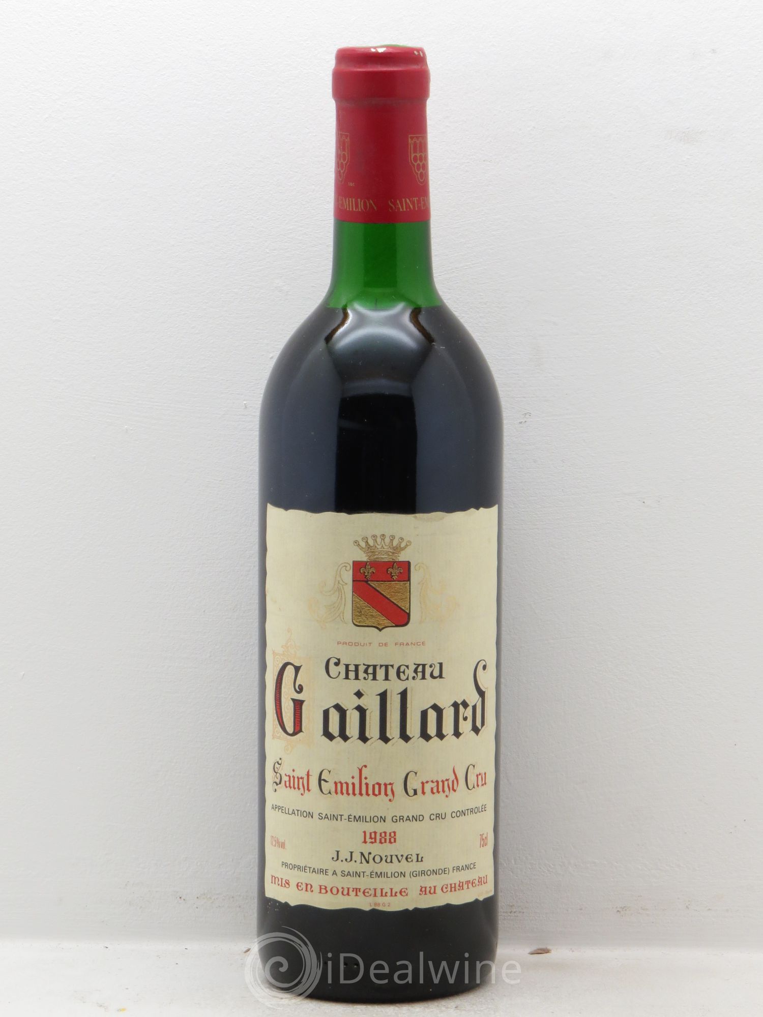 Saint-Émilion Château Gaillard (sans prix de réserve) 1988 - Posten von 1 Flasche - 0