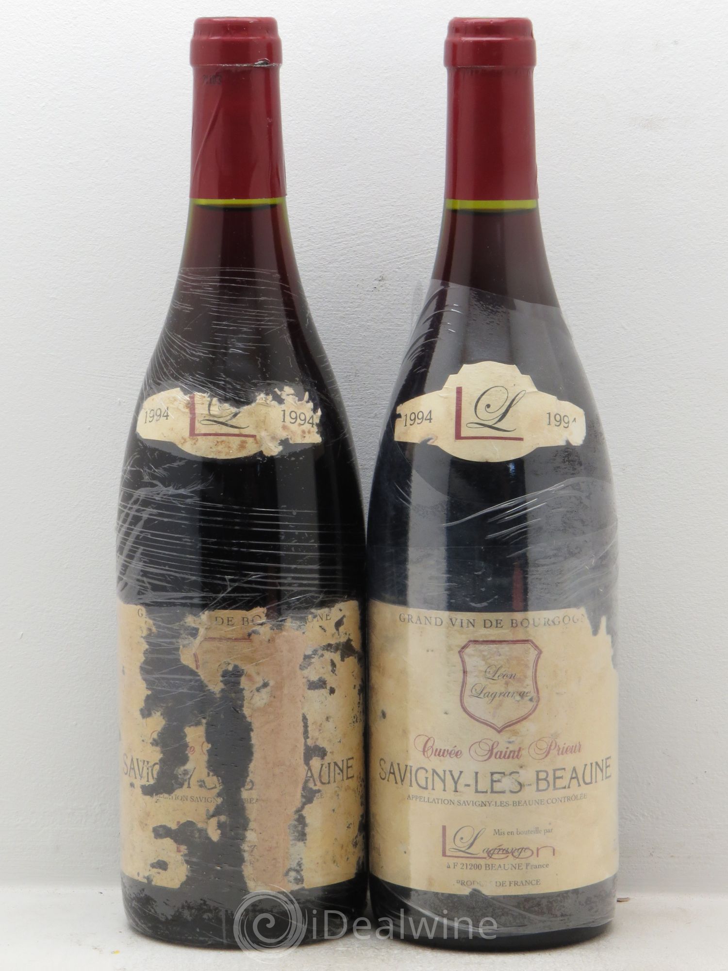 Savigny-lès-Beaune Cuvée Saint Prieur Léon Lagrange (sans prix de réserve) 1994 - Posten von 2 Flaschen - 0