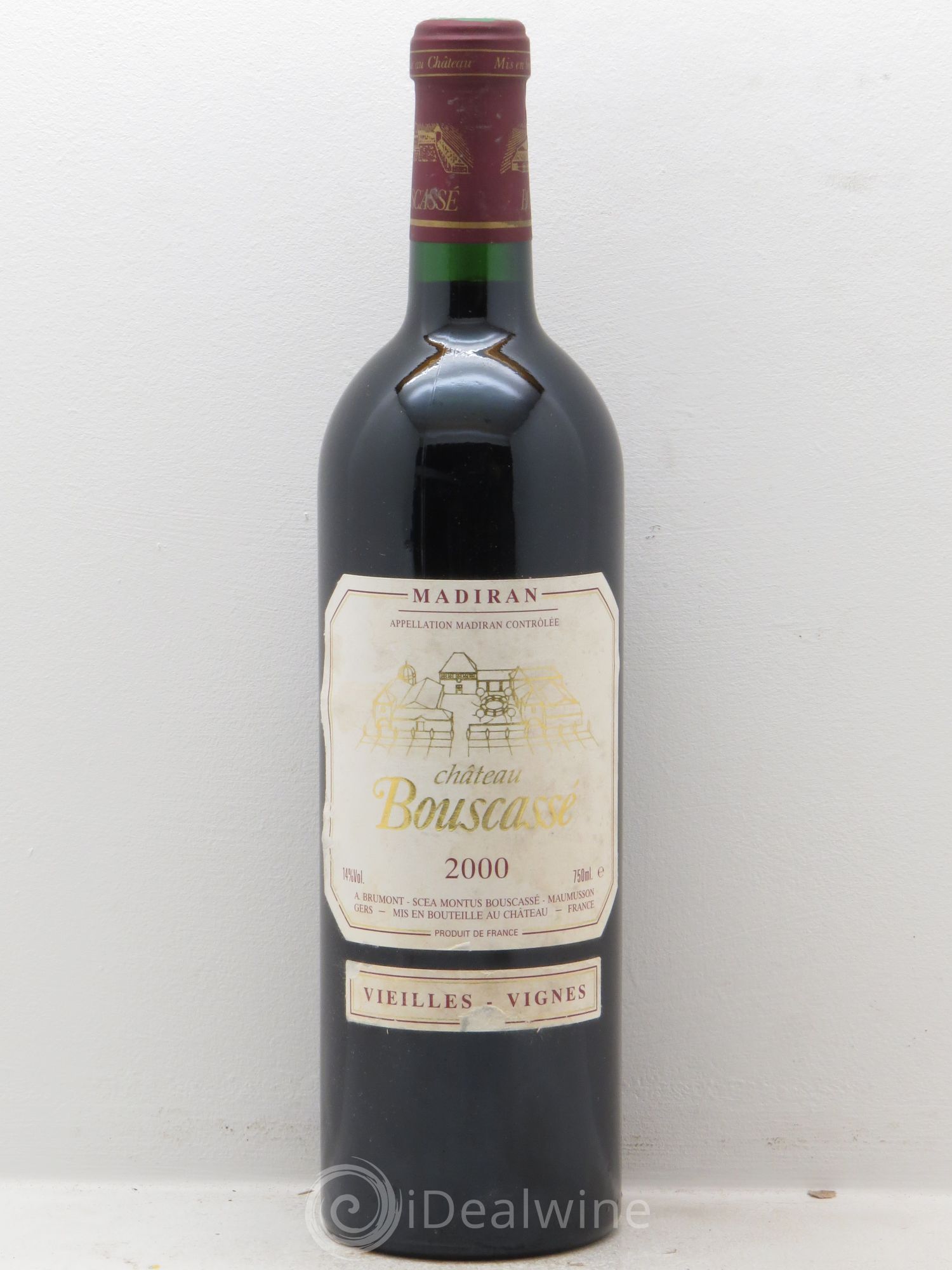 Madiran Vieilles Vignes Château Bouscassé - Alain Brumont (sans prix de réserve) 2000 - Lot de 1 bouteille - 0