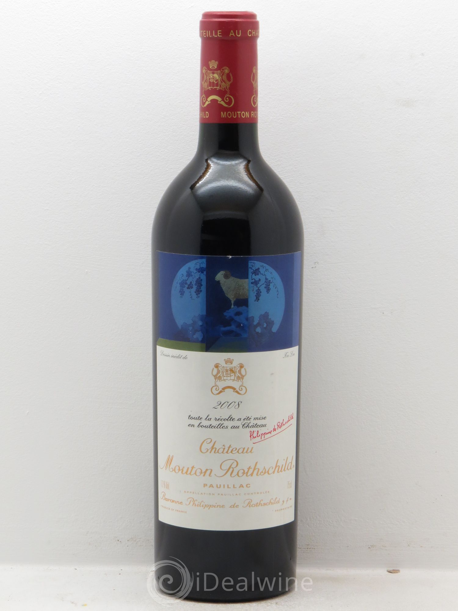 Château Mouton Rothschild 1er Grand Cru Classé (sans prix de réserve) 2008 - Lot de 1 bouteille - 0