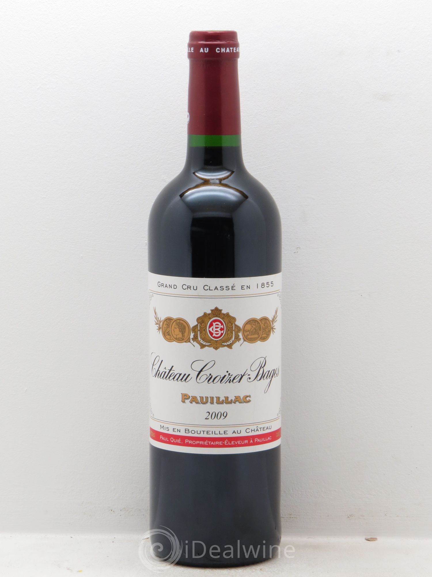 Château Croizet Bages 5ème Grand Cru Classé (sans prix de réserve) 2009 - Lot de 1 bouteille - 0