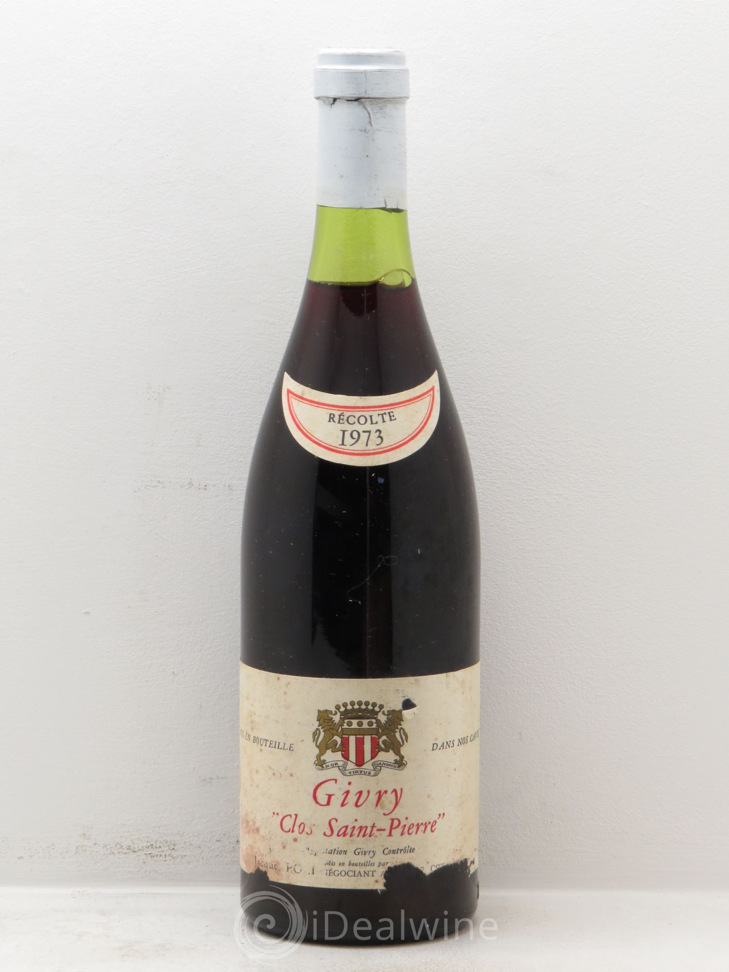 Givry Clos St Pierre J.Poli (sans prix de réserve) 1973 - Posten von 1 Flasche - 0