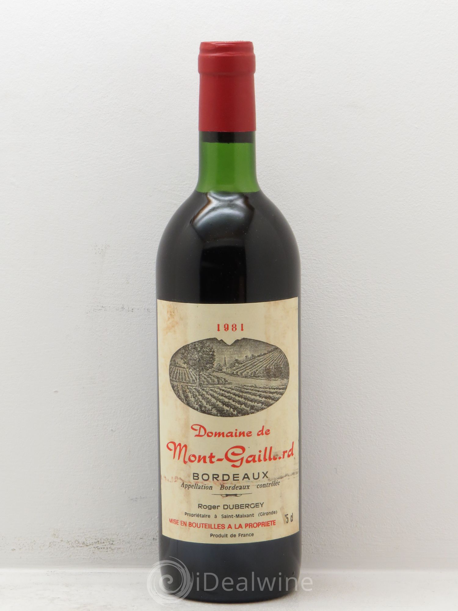 Bordeaux Domaine de Mont-Gaillard (sans prix de réserve) 1981 - Posten von 1 Flasche - 0