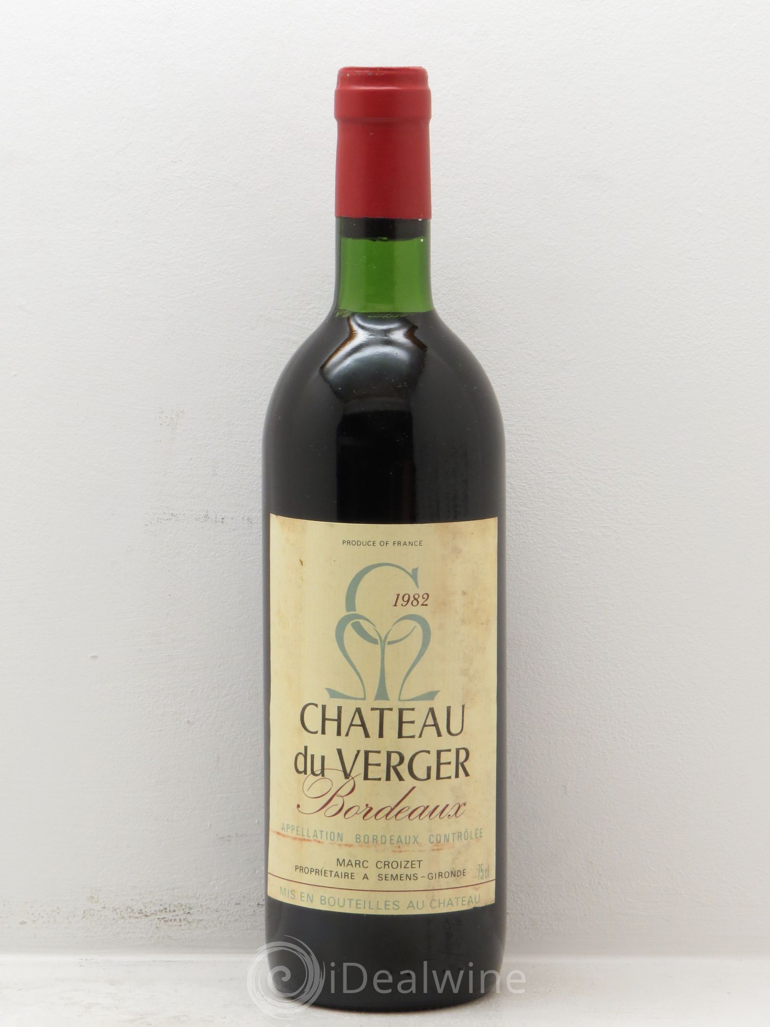 Bordeaux Château du Verger (sans prix de réserve) 1982 - Posten von 1 Flasche - 0