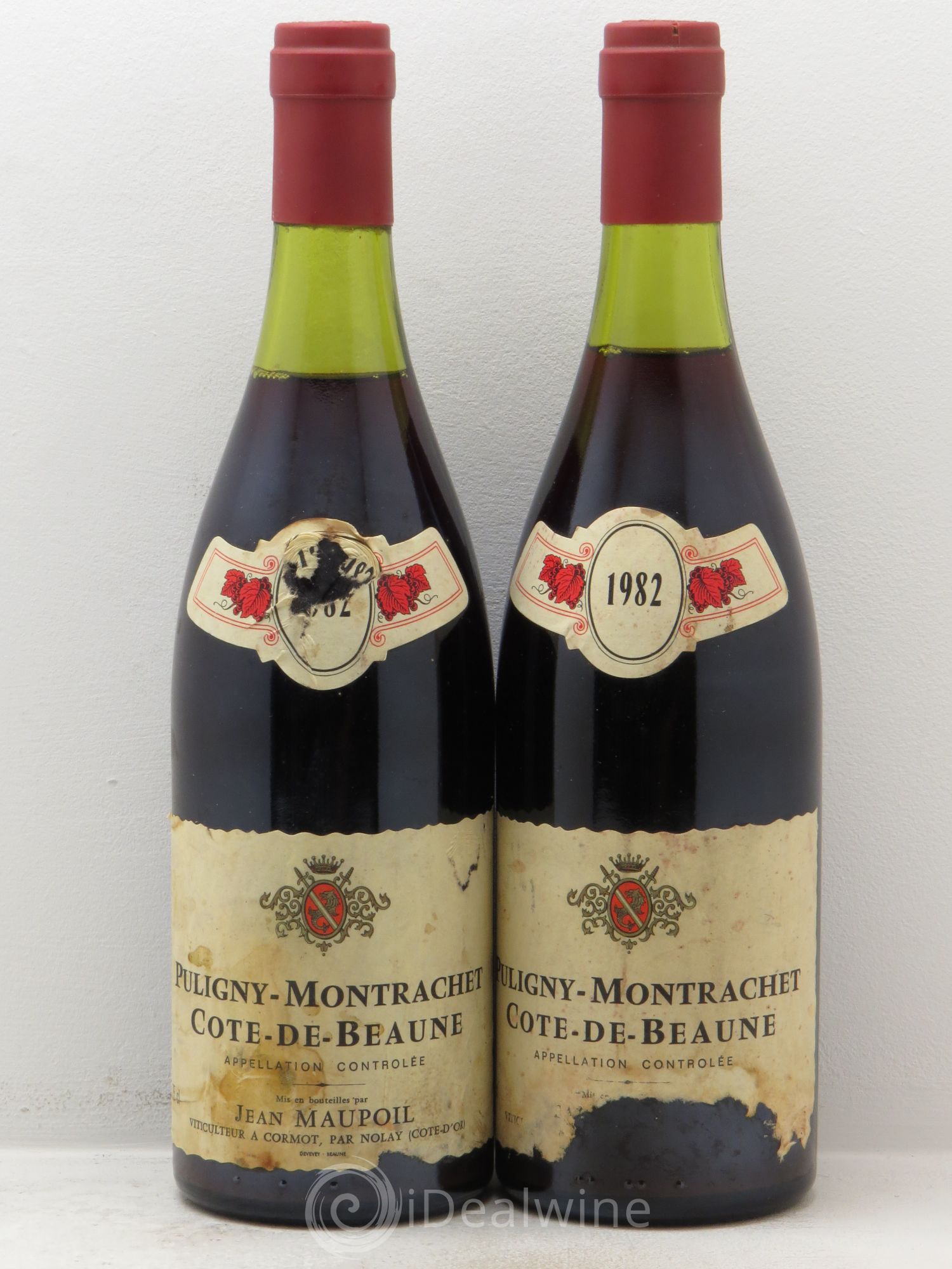 Puligny-Montrachet J.Maupoil (sans prix de réserve) 1982 - Posten von 2 Flaschen - 0