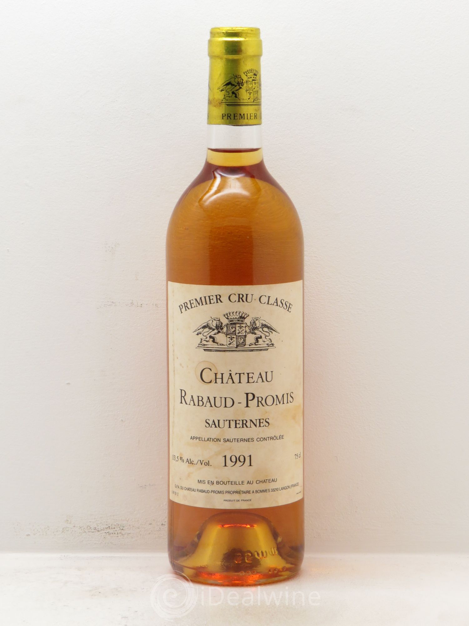 Château Rabaud Promis 1er Grand Cru Classé (senza prezzo di riserva) 1991 - Lotto di 1 bottiglia - 0