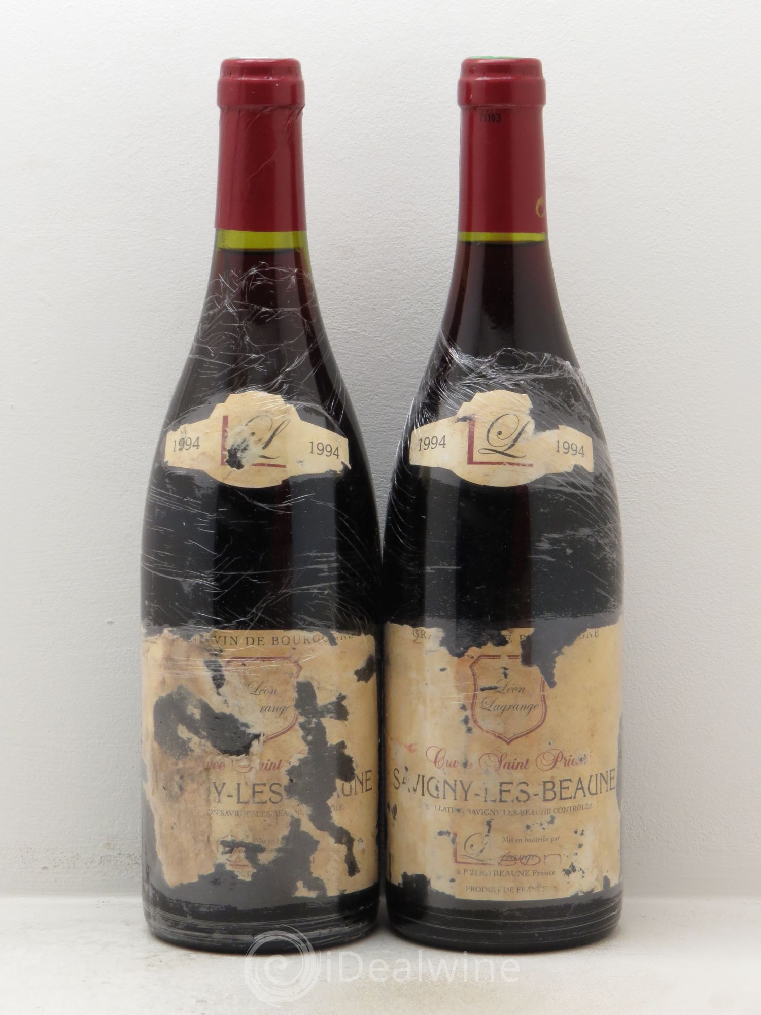 Savigny-lès-Beaune Cuvée St Prieur Léon Lagrange (sans prix de réserve) 1994 - Posten von 2 Flaschen - 0