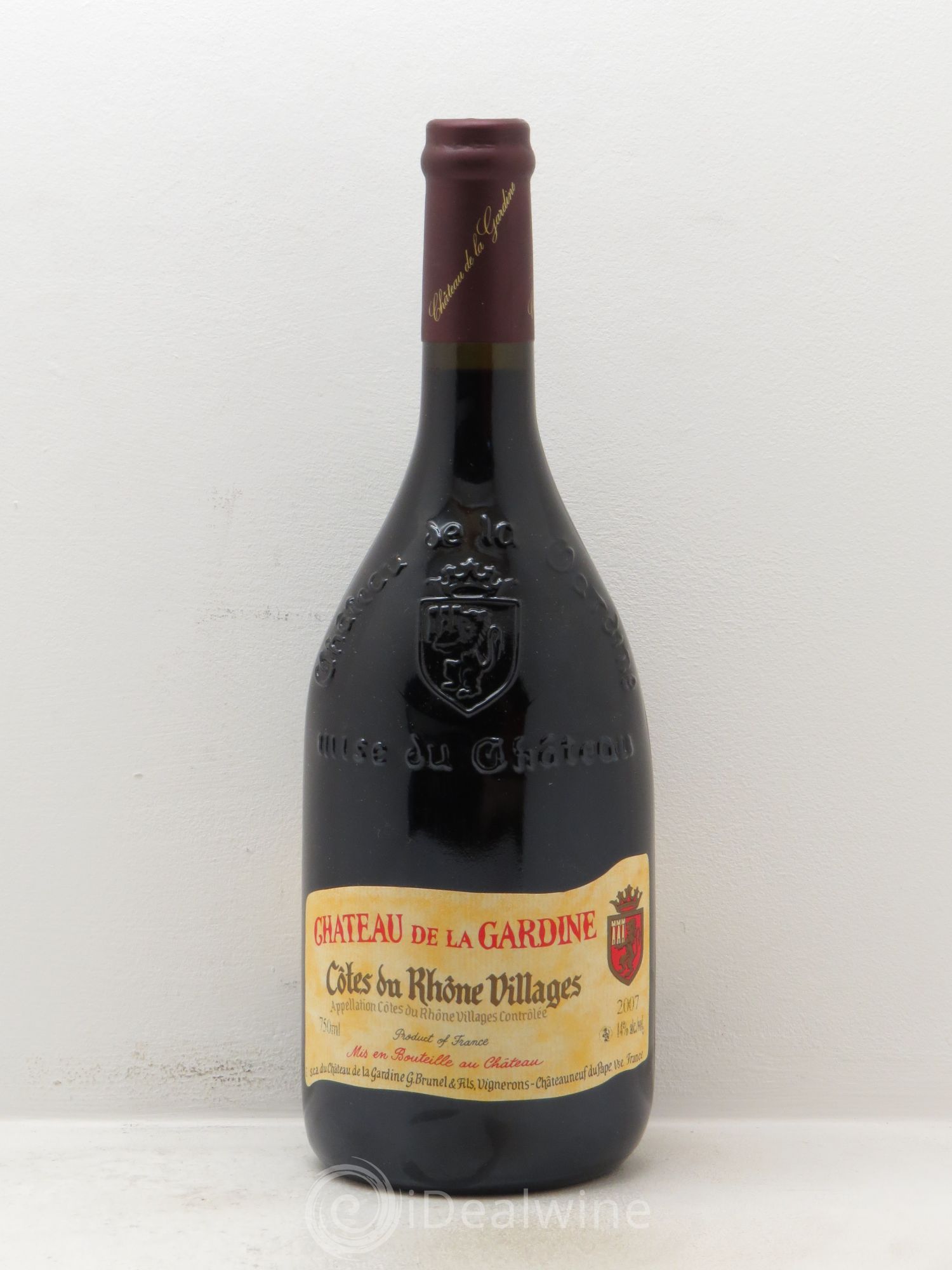Côtes-du-Rhône Château de La Gardine (sans prix de réserve) 2007 - Posten von 1 Flasche - 0