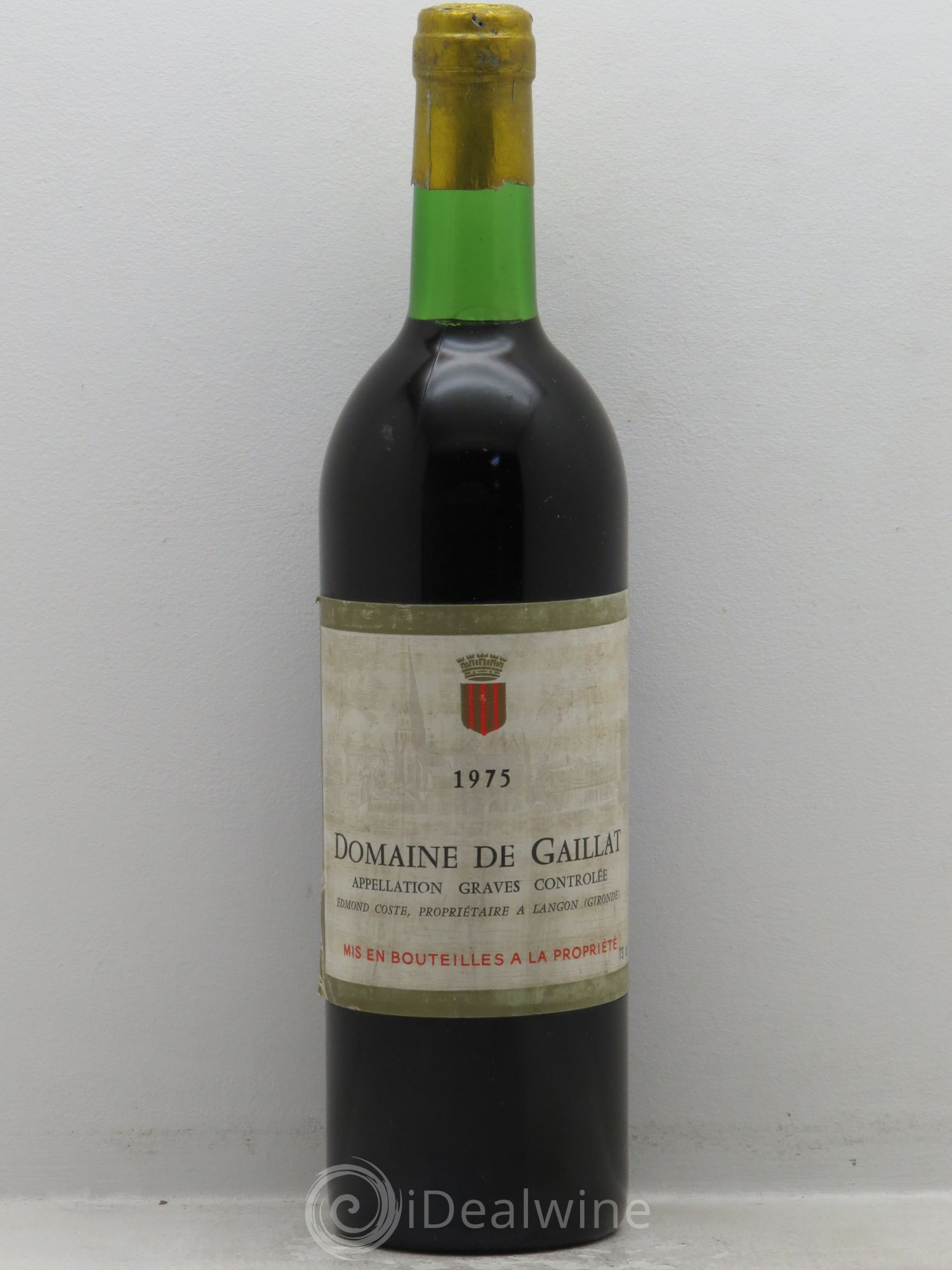 Graves Domaine de Gaillat (sans prix de reserve) 1975 - Posten von 1 Flasche - 0