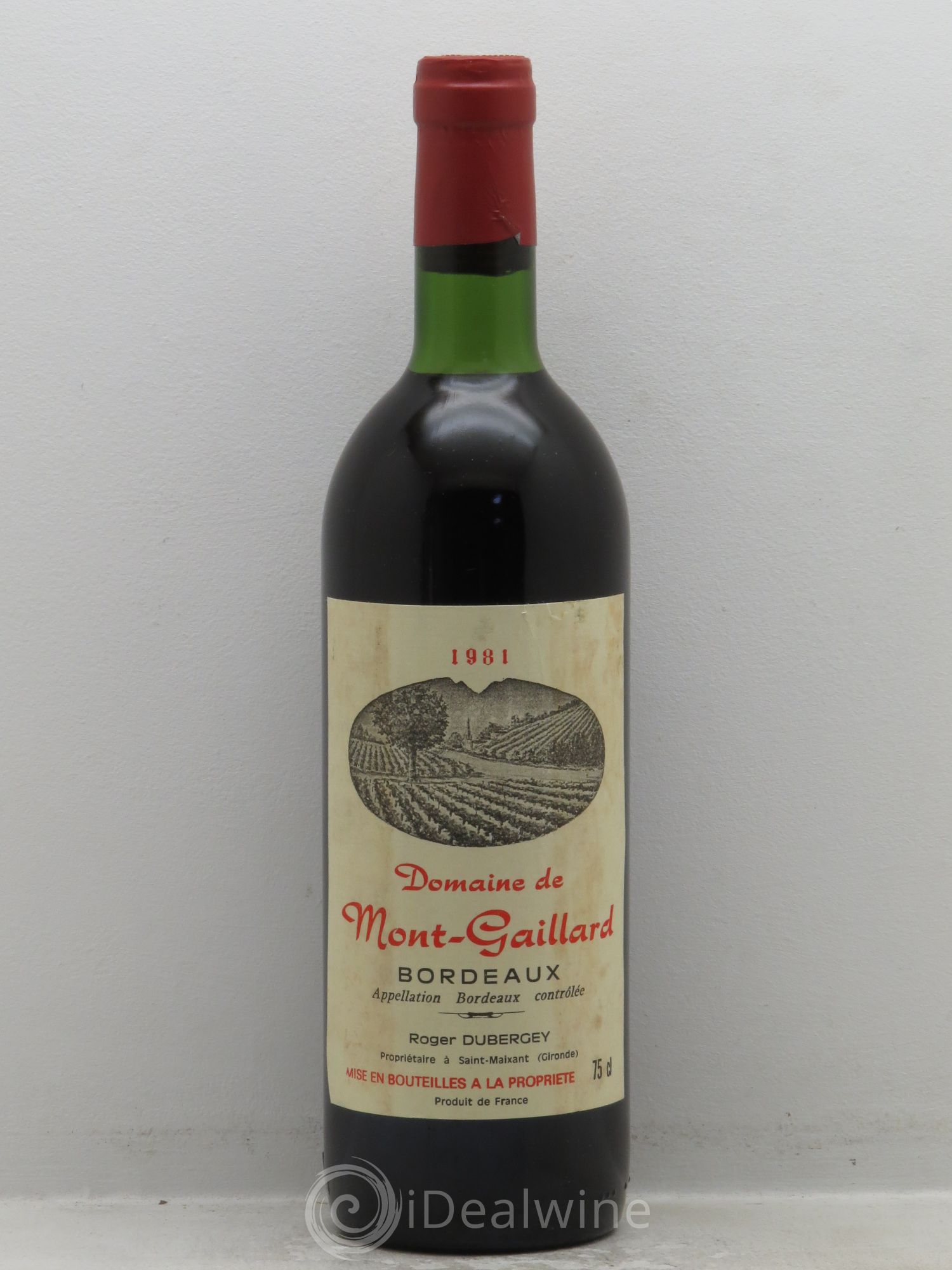 Bordeaux Domaine de Mont Gaillard (sans prix de réserve) 1981 - Posten von 1 Flasche - 0