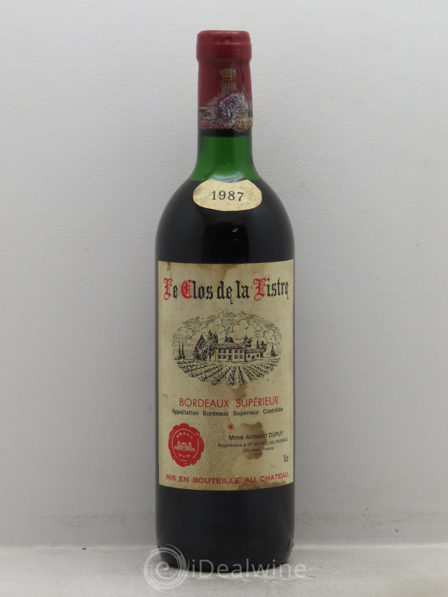 Bordeaux Le Clos de la Listre (sans prix de réserve) 1987 - Posten von 1 Flasche - 0