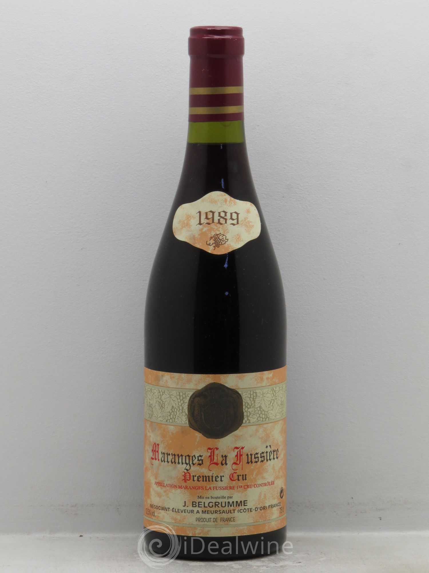 Maranges 1er Cru J.Belgrumme (sans prix de reserve) 1989 - Posten von 1 Flasche - 0
