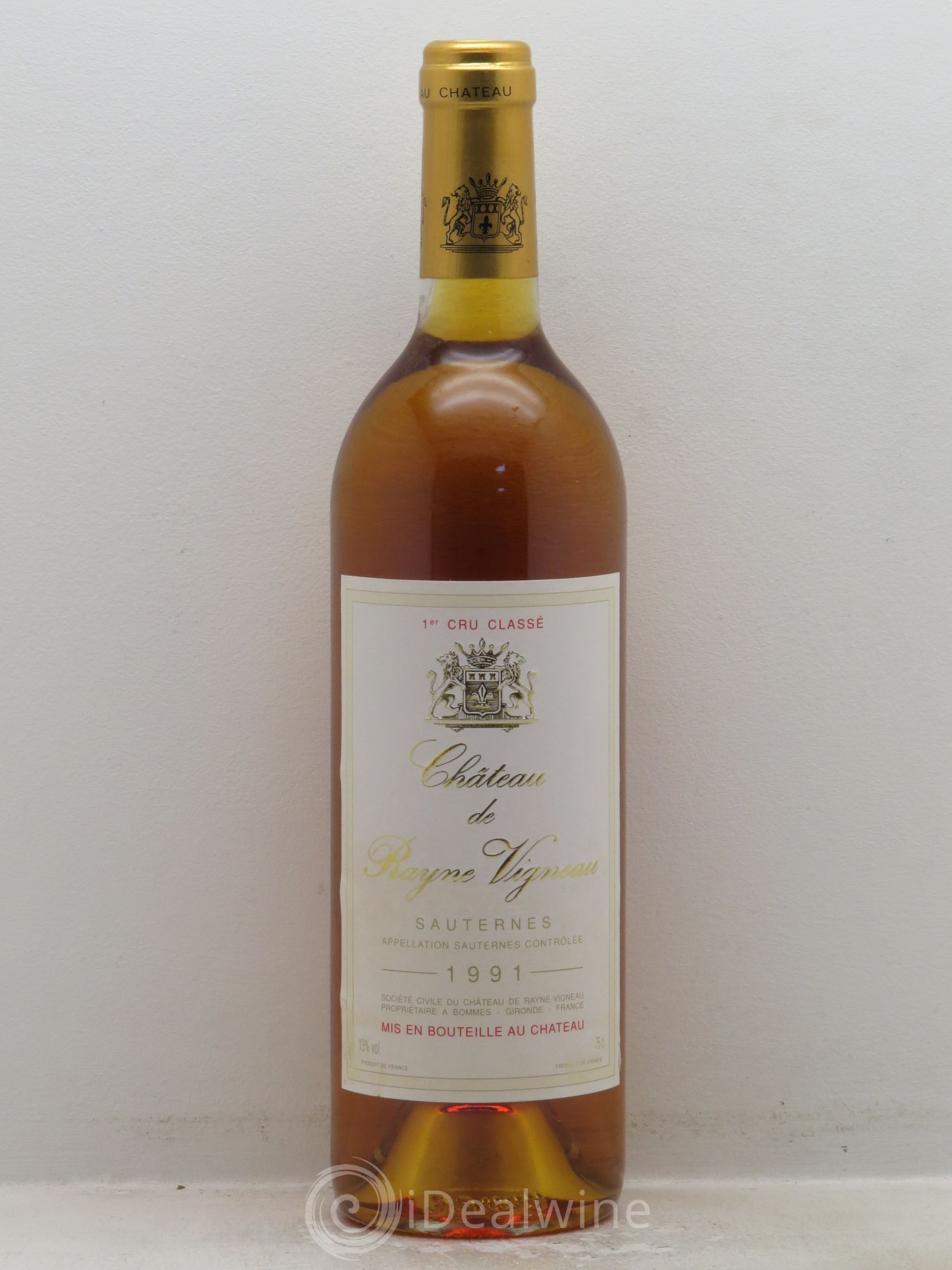 Château de Rayne Vigneau 1er Grand Cru Classé 1991 - Lotto di 1 bottiglia - 0