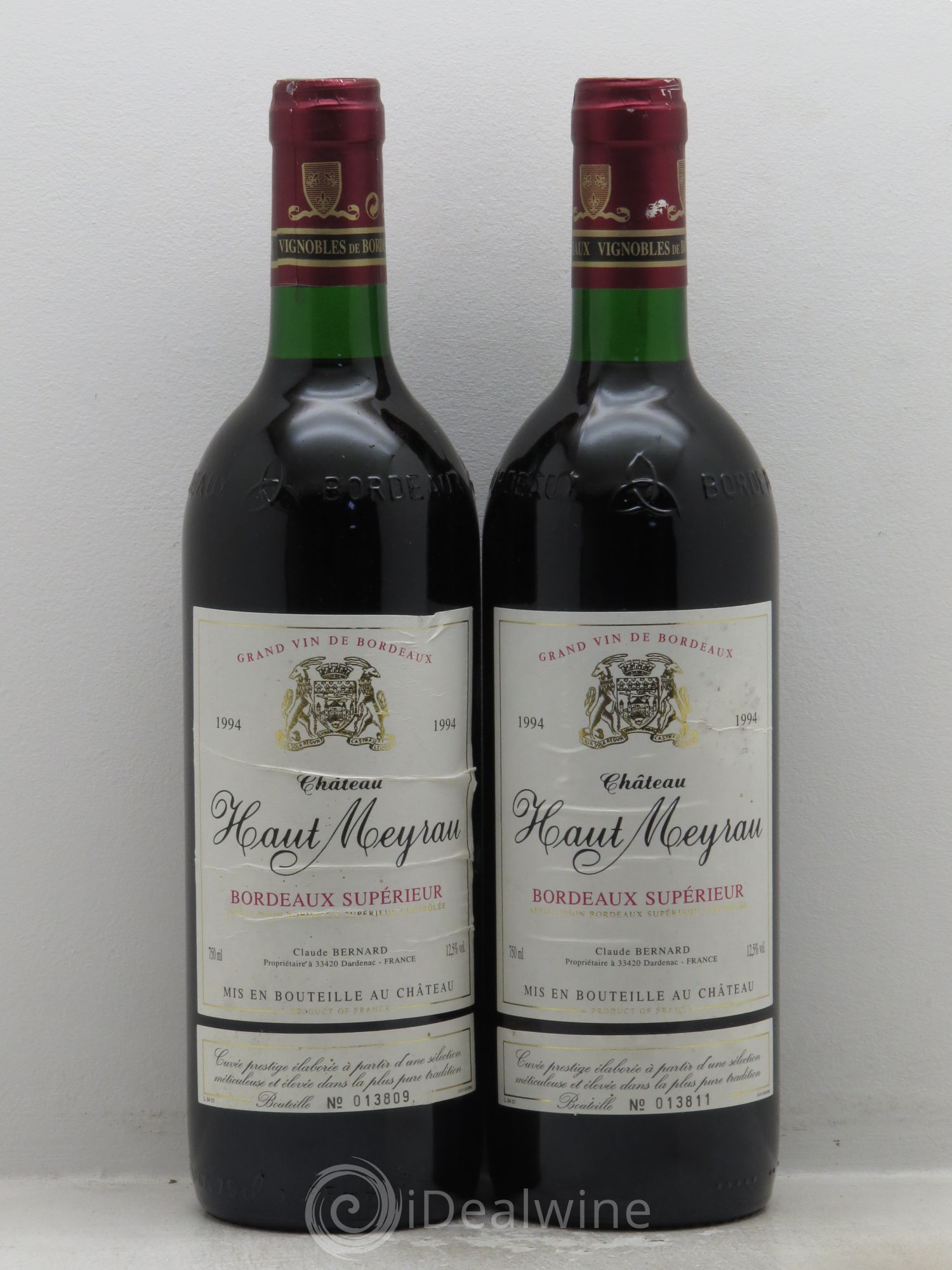Bordeaux Château Haut Meyrau Cuvée prestige (sans prix de reserve) 1994 - Posten von 2 Flaschen - 0
