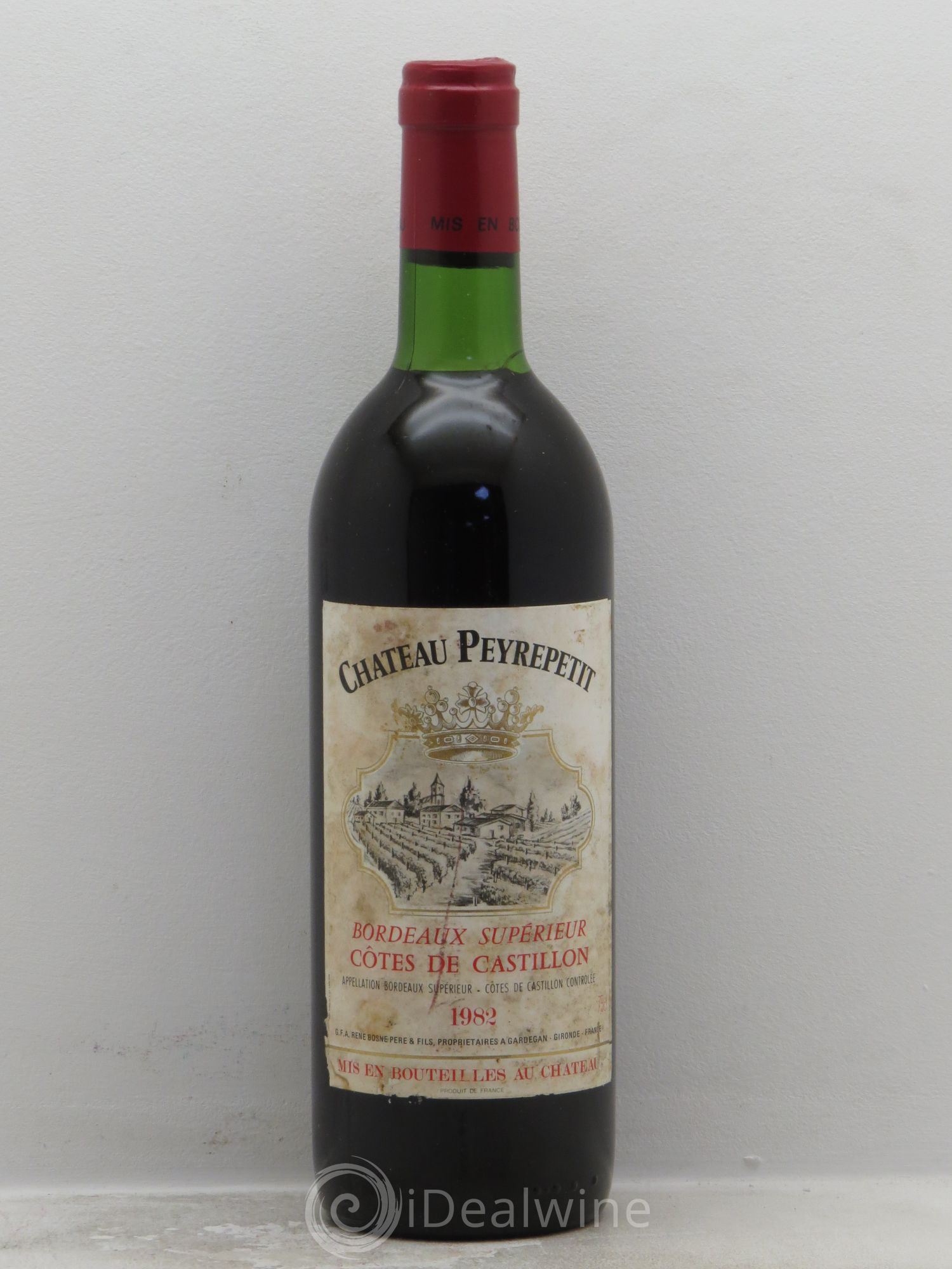 Castillon-Côtes-de-Bordeaux (Côtes-de-Castillon) Château Peyrepetit (sans prix de réserve) 1982 - Posten von 1 Flasche - 0