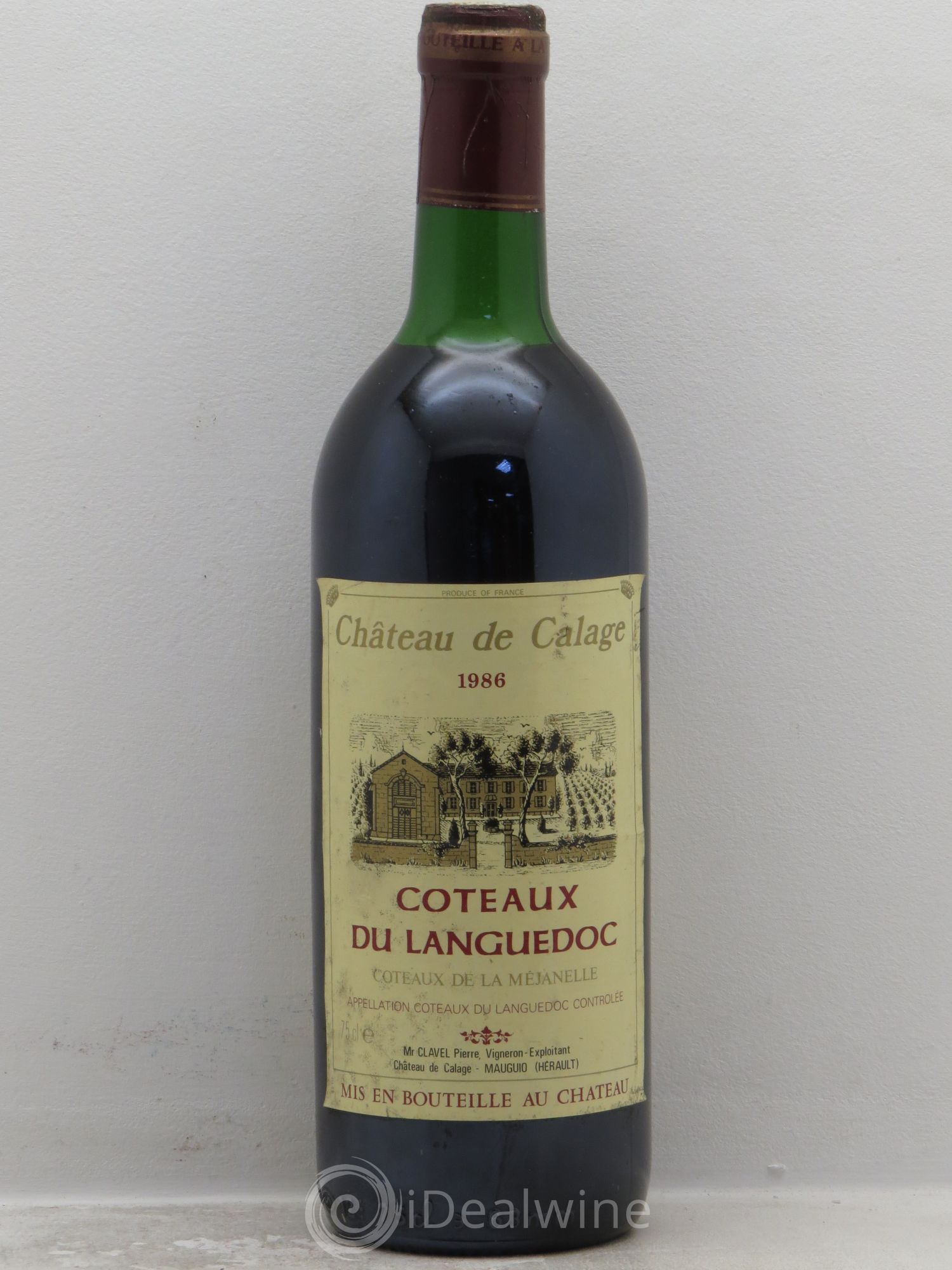Coteaux du Languedoc Château de Calage (sans prix de réserve) 1986 - Posten von 1 Flasche - 0