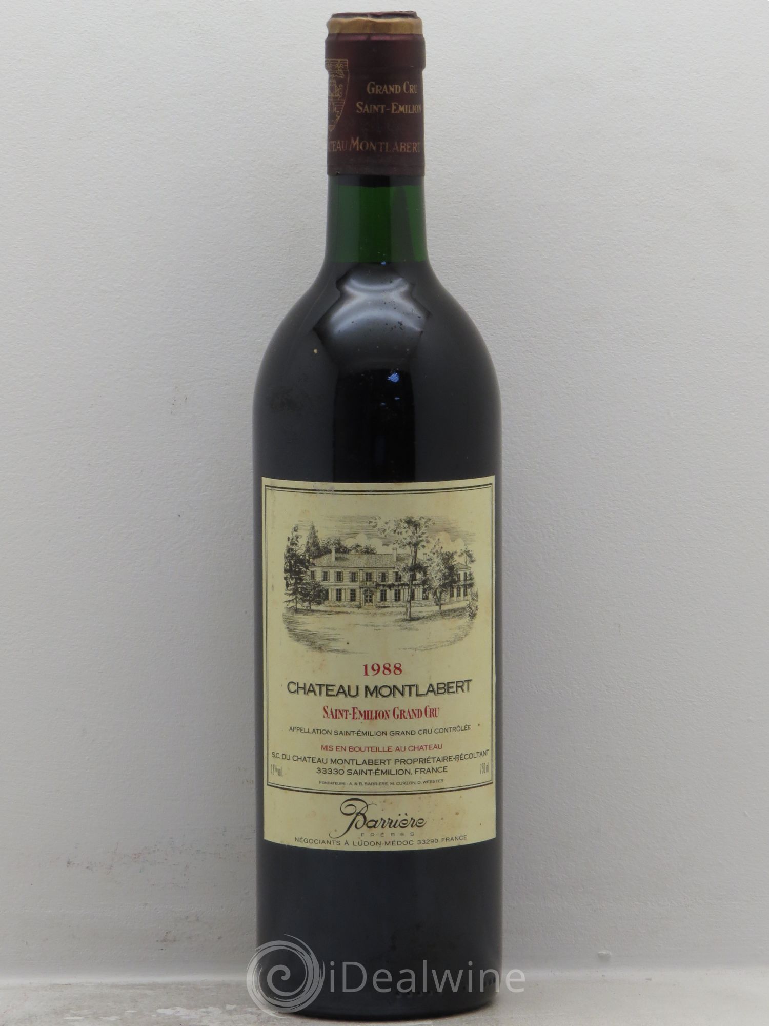 Saint-Émilion Château Montlabert (sans prix de réserve) 1998 - Posten von 1 Flasche - 0