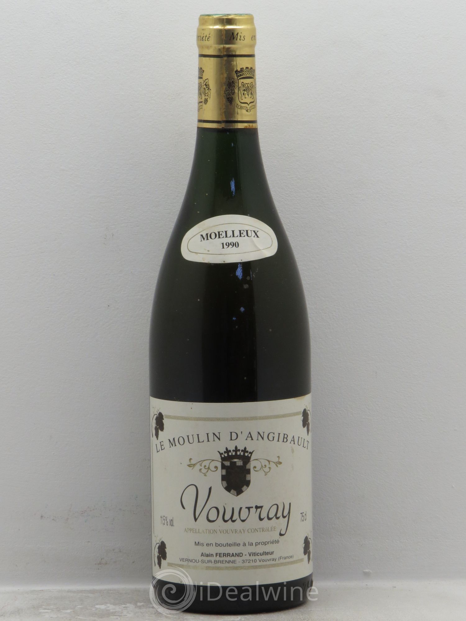 Vouvray Le moulin d'Angibault (sans prix de réserve) 1990 - Lotto di 1 bottiglia - 0