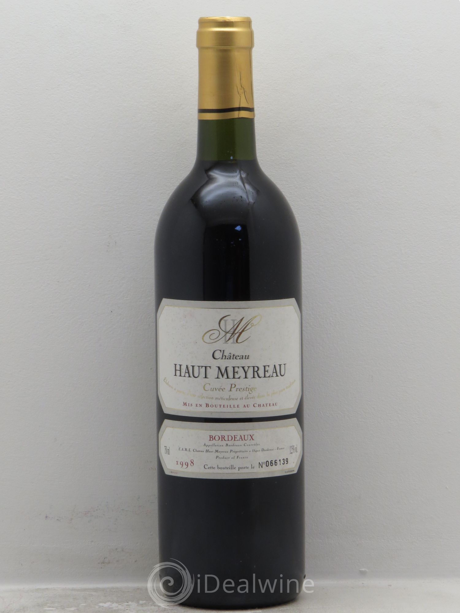 Bordeaux Château Haut Meyrau Cuvée Prestige (sans prix de réserve) 1998 - Posten von 1 Flasche - 0