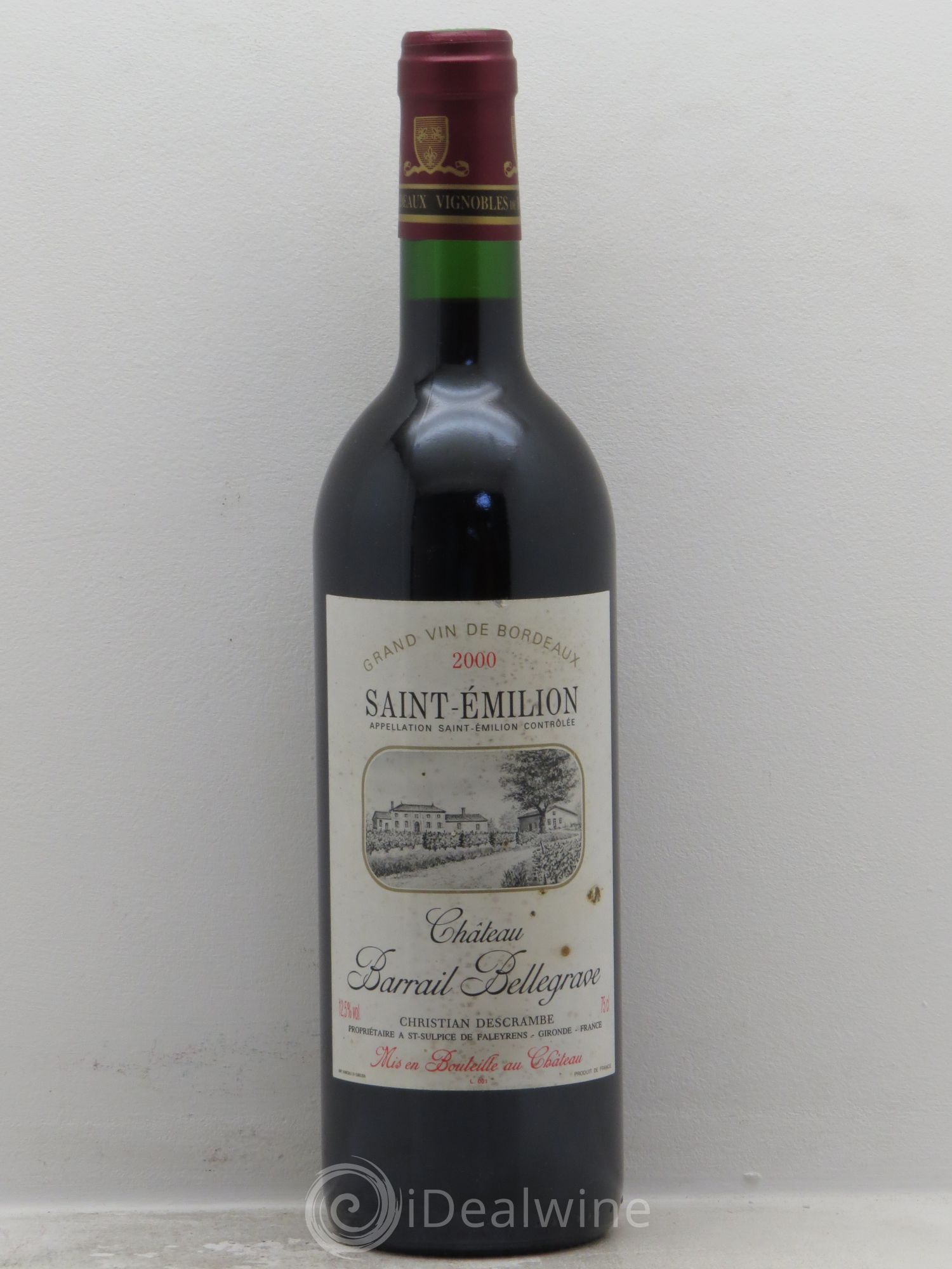 Saint-Émilion Château Barrail Bellegrave (sans prix de réserve) 2000 - Posten von 1 Flasche - 0