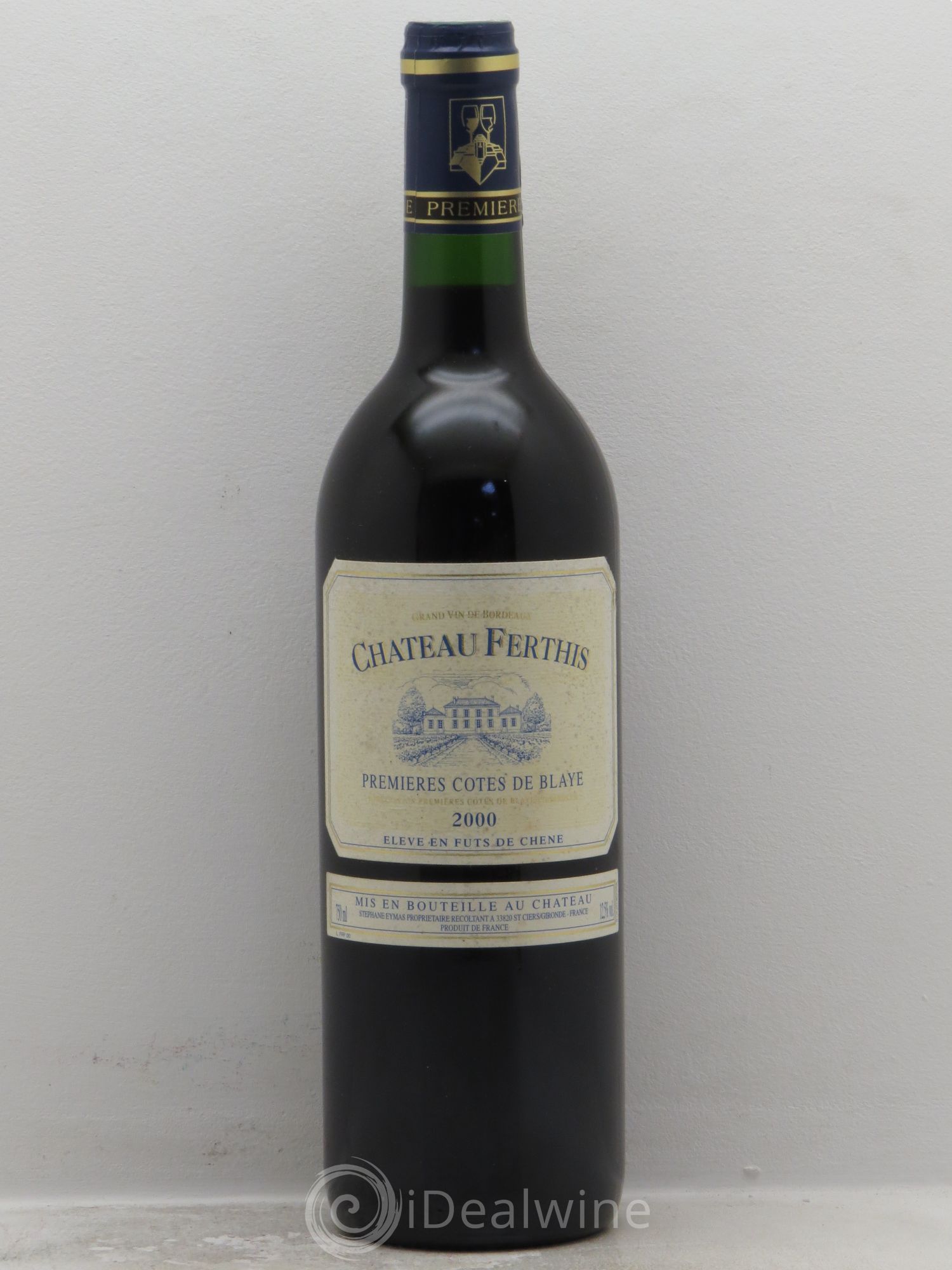 Premières-Côtes-de-Blaye (Blaye-Côtes-de-Bordeaux) Château Ferthis (sans prix de réserve) 2000 - Posten von 1 Flasche - 0