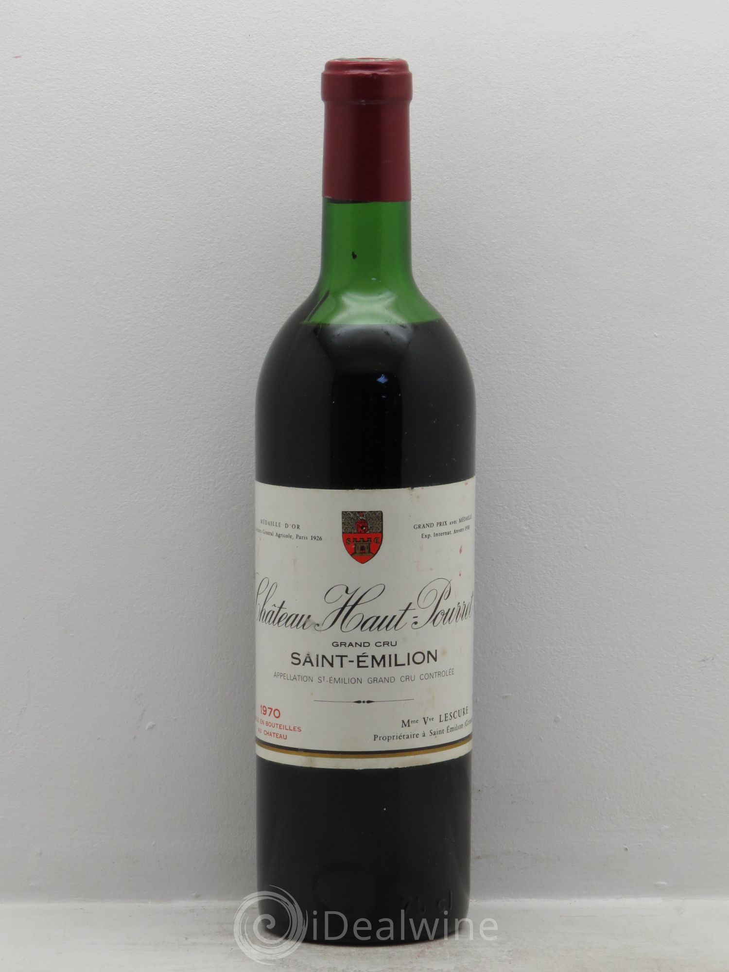 Saint-Émilion Château Haut Pourret (sans prix de réserve) 1970 - Posten von 1 Flasche - 0