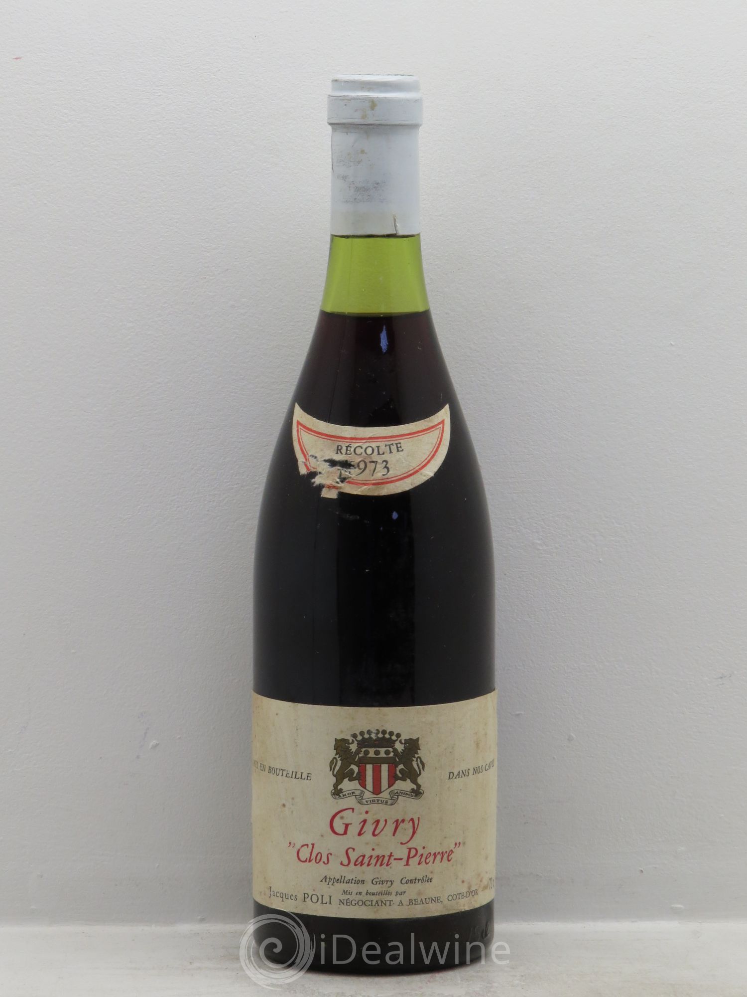 Givry Clos Saint Pierre J. Poli (sans prix de réserve) 1973 - Posten von 1 Flasche - 0