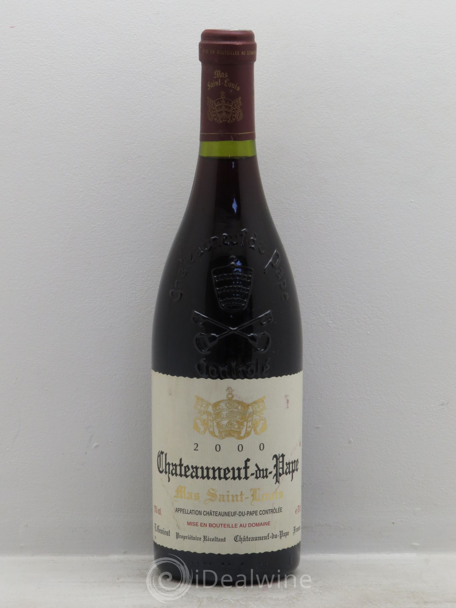 Châteauneuf-du-Pape Mas Saint Louis (sans prix de réserve) 2000 - Posten von 1 Flasche - 0