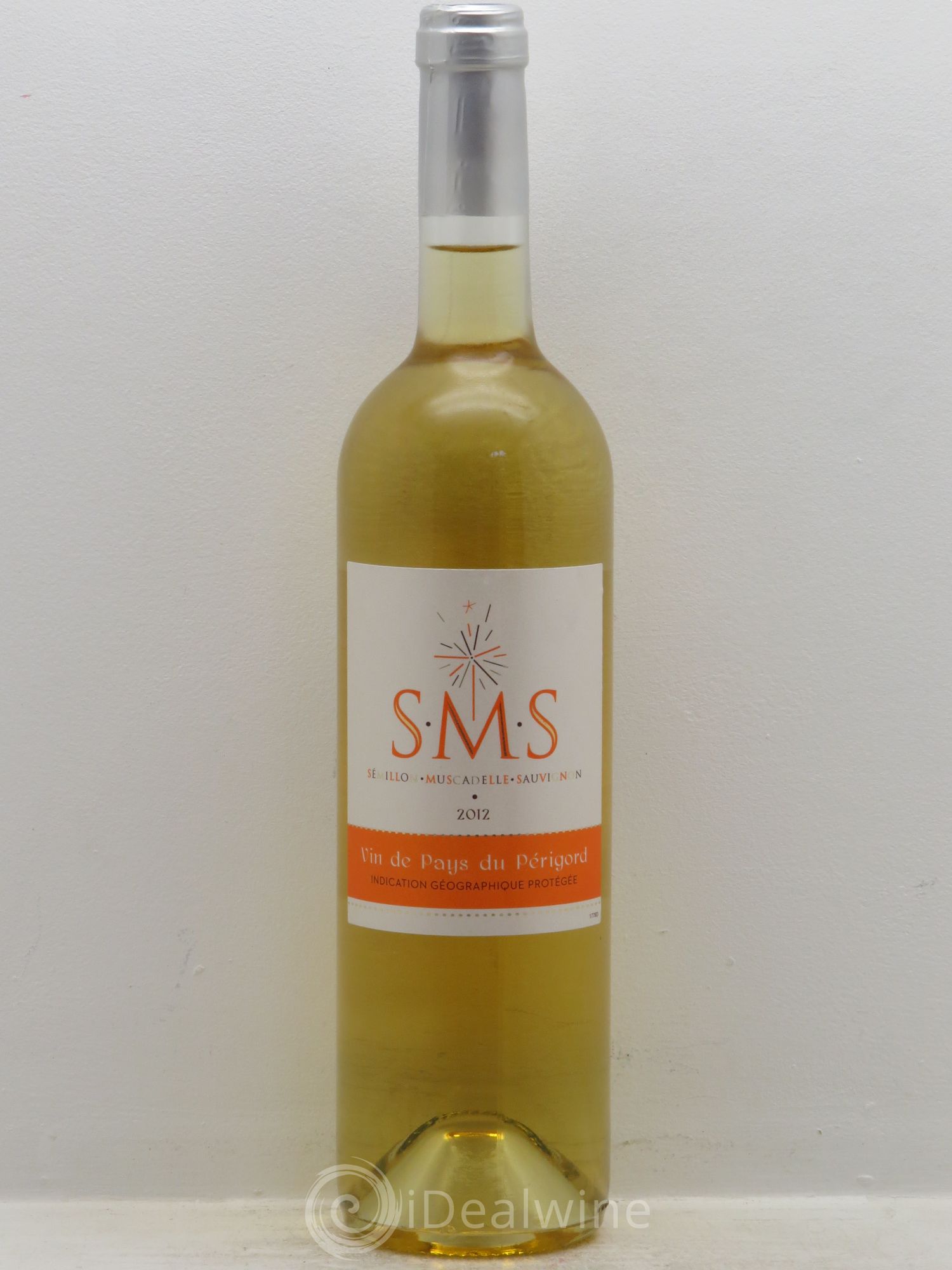Sud-Ouest Vin de pays du Périgord SMS Sémillon Muscadelle Sauvignon (sans prix de réserve) 2012 - Posten von 1 Flasche - 0