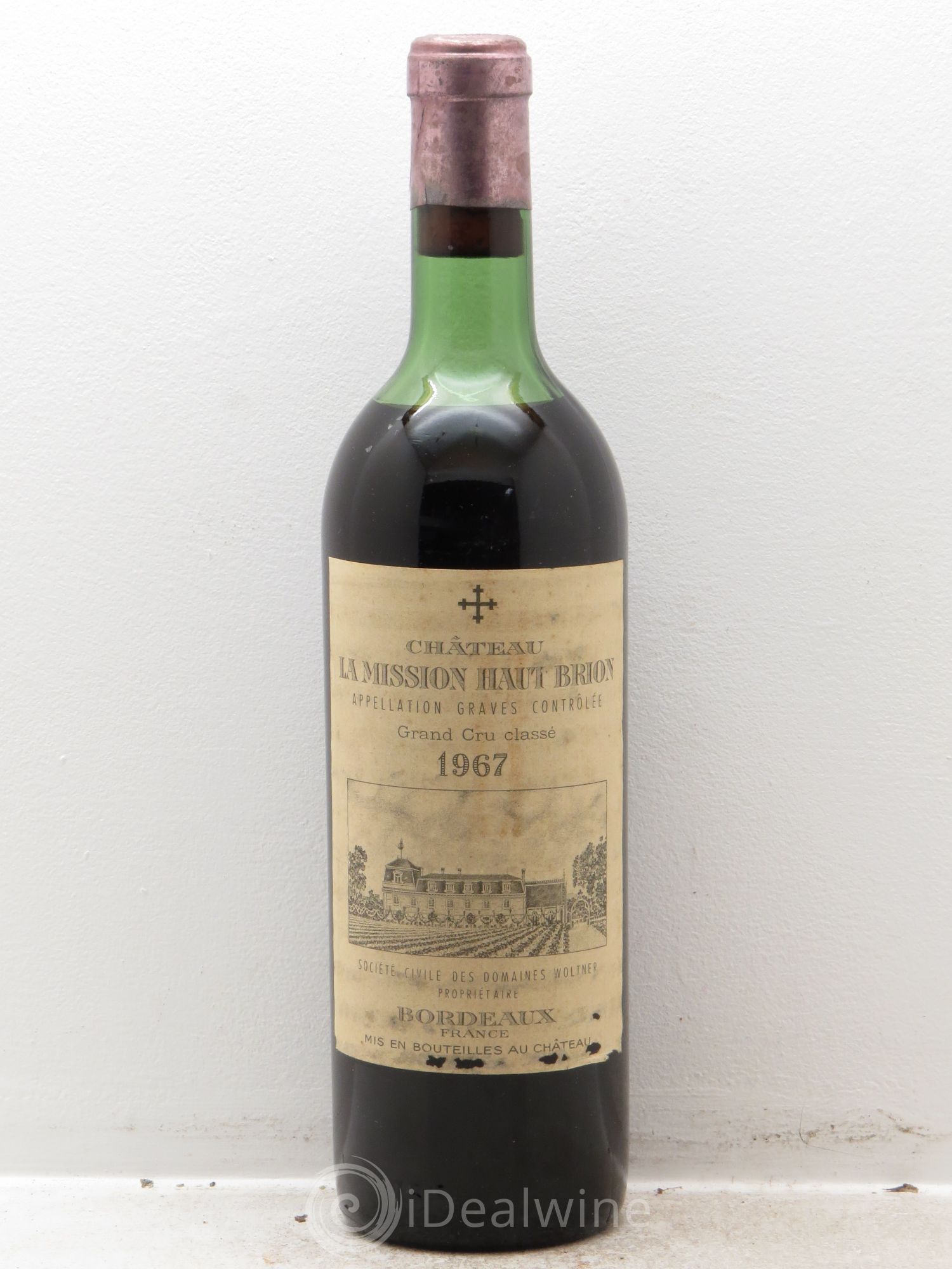Château la Mission Haut-Brion Cru Classé de Graves 1967 - Lot de 1 bouteille - 0