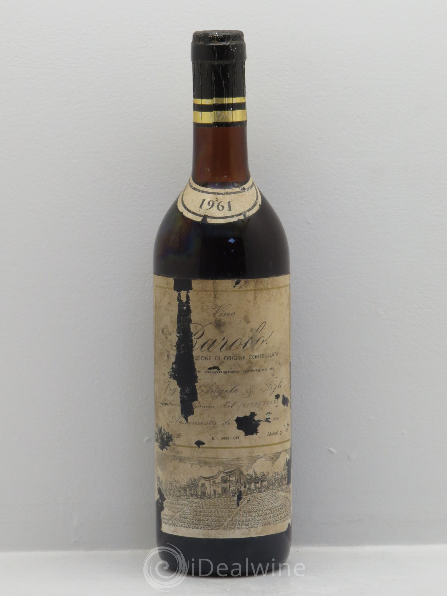 Barolo Angelo Veglio (sans prix de réserve) 1961 - Posten von 1 Flasche - 0