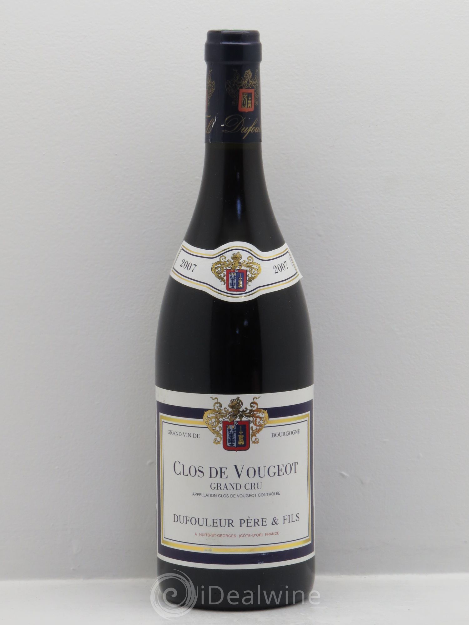 Clos de Vougeot Grand Cru Domaine Dufouleur Père et fils (sans prix de réserve) 2007 - Posten von 1 Flasche - 0