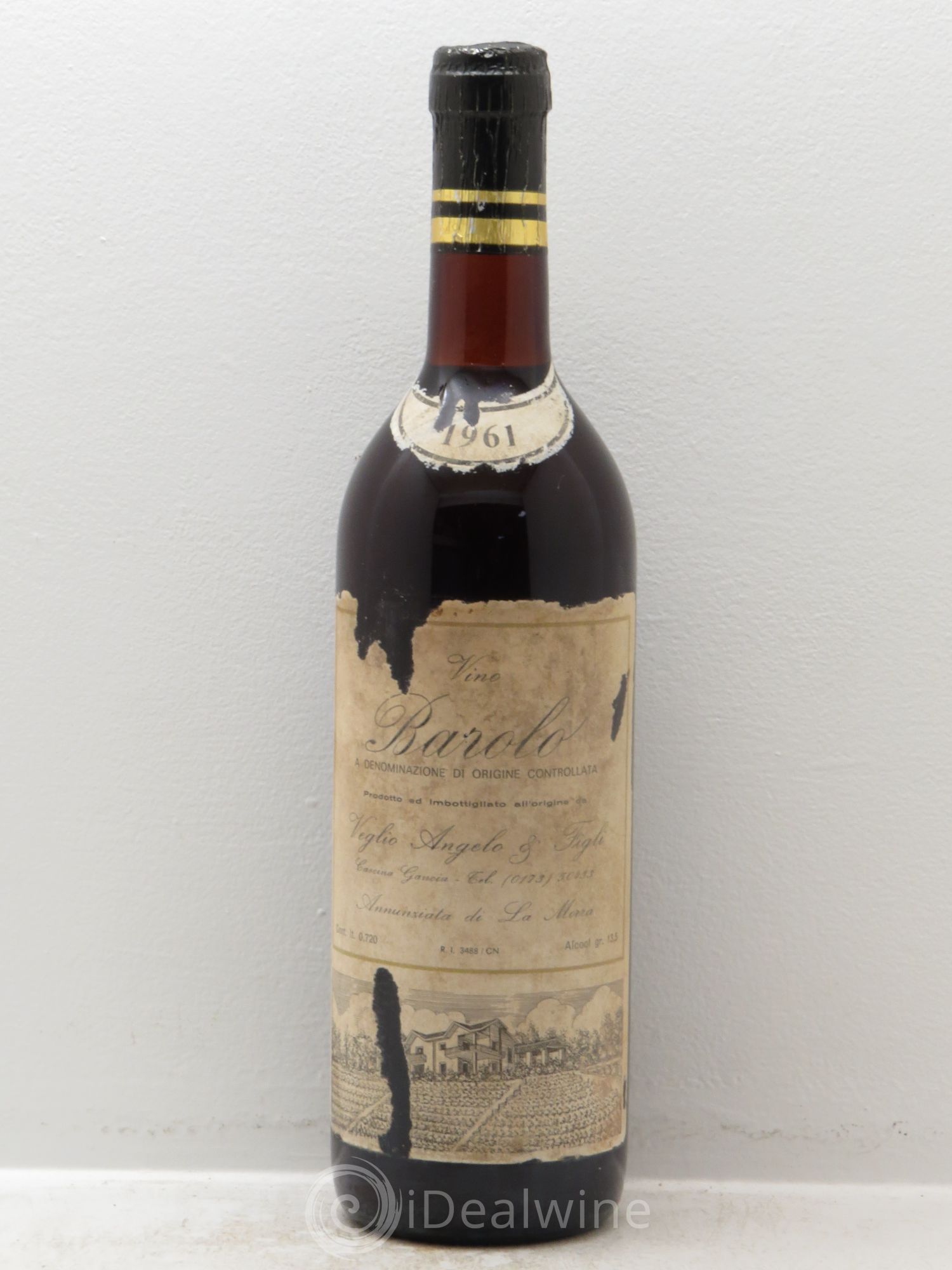 Barolo Angelo Veglio (sans prix de réserve) 1961 - Posten von 1 Flasche - 0