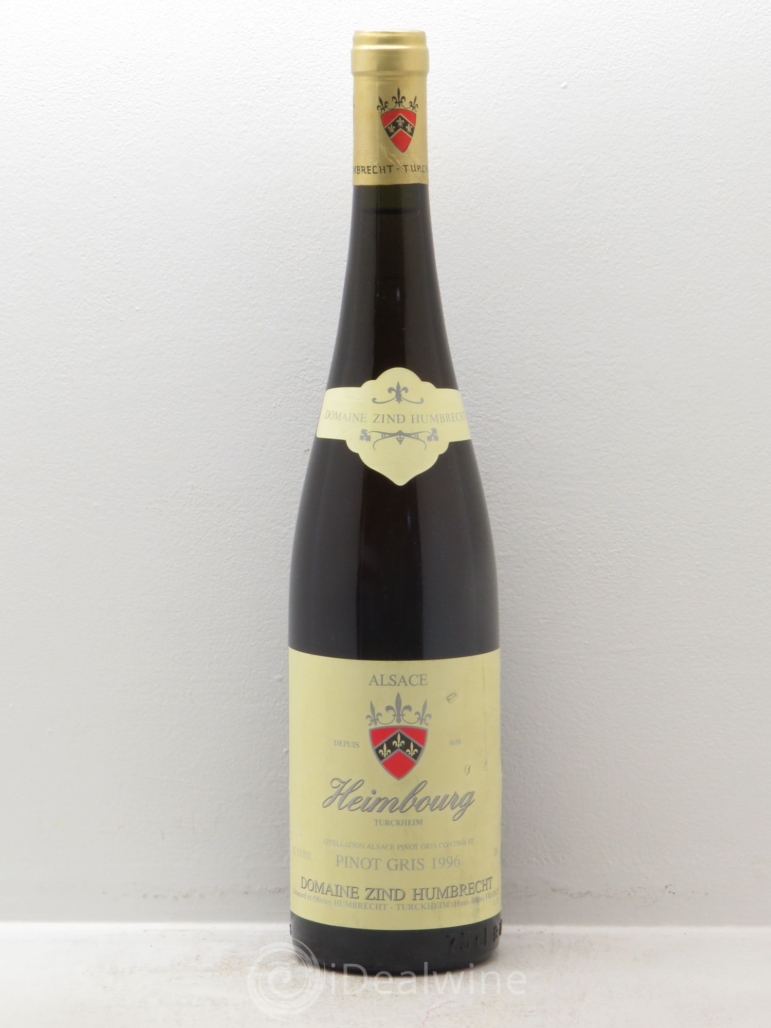 Alsace Pinot Gris Heimbourg Zind-Humbrecht (Domaine) (sans prix de réserve) 1996 - Lot de 1 bouteille - 0