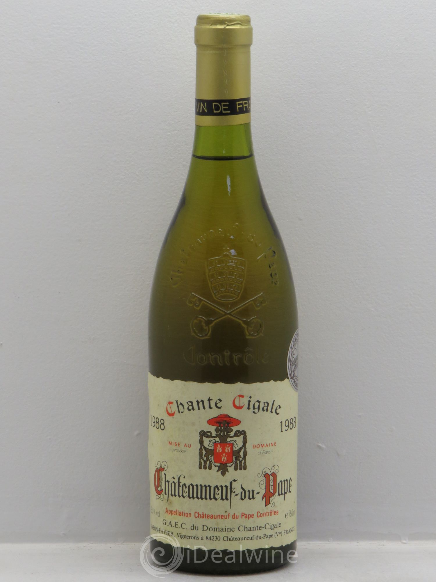 Châteauneuf-du-Pape Chante Cigale - Sabon Favier (sans prix de réserve) 1988 - Posten von 1 Flasche - 0