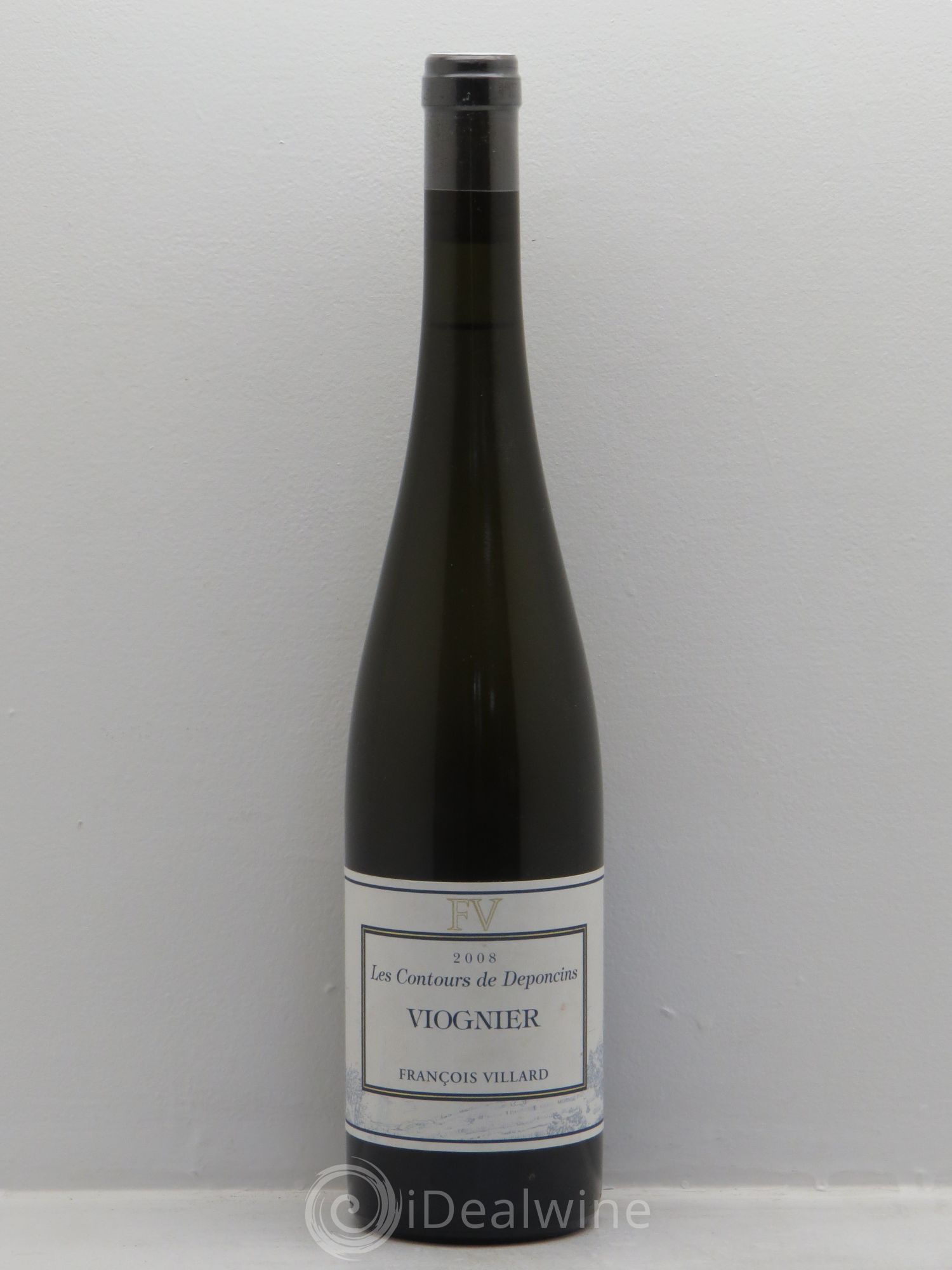 Rhône Viognier Les Contours de Deponcins Francois Villard 2008 - Posten von 1 Flasche - 0