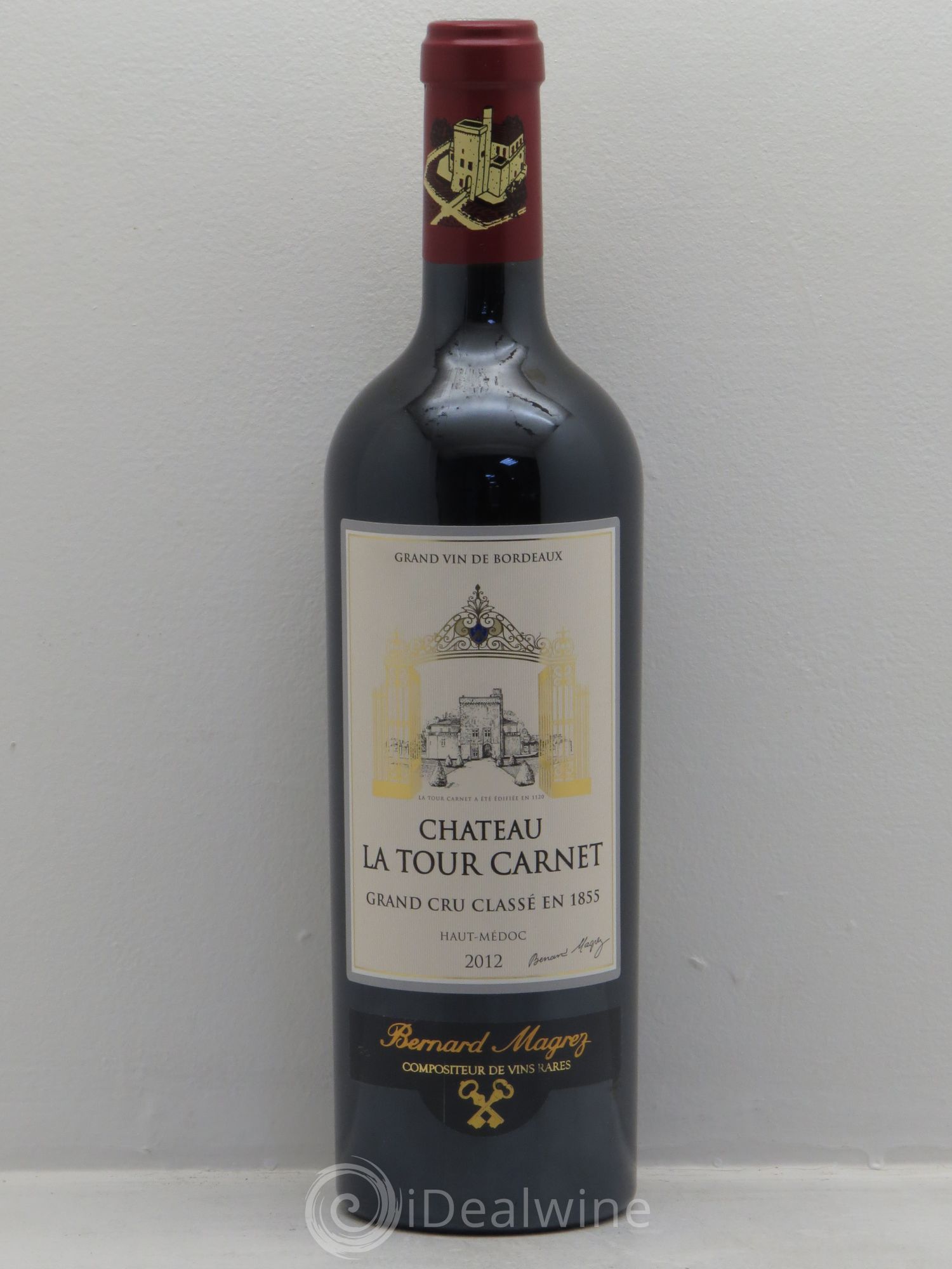 Château la Tour Carnet 4ème Grand Cru Classé (sans prix de réserve) 2012 - Lot de 1 bouteille - 0