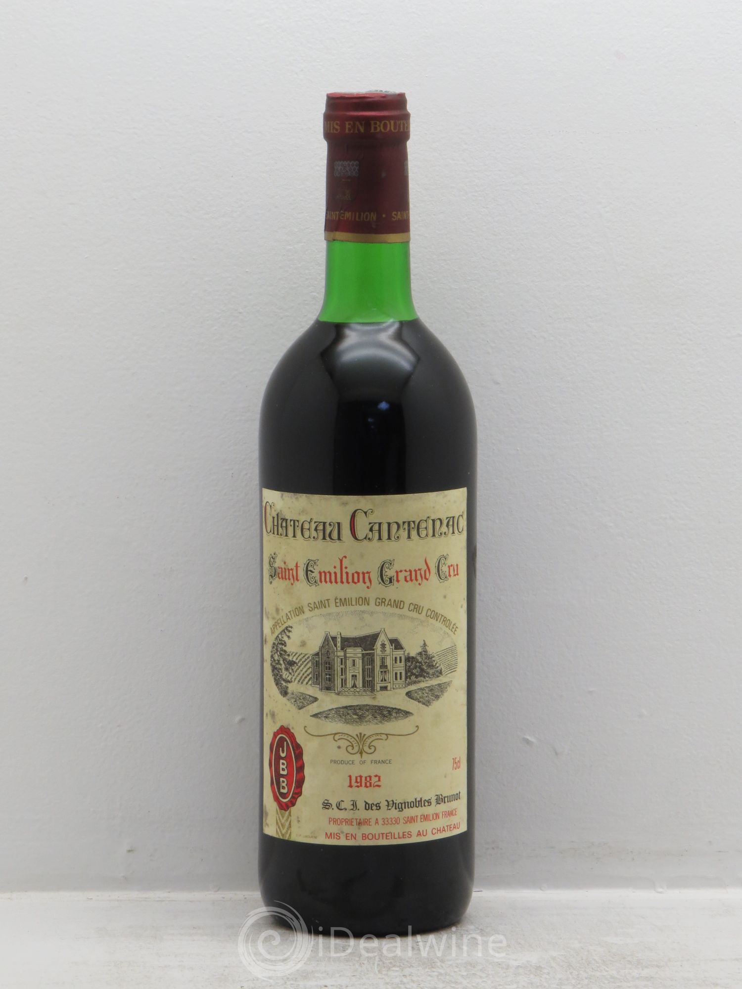 Saint-Émilion Chateau Cantenac (sans prix de réserve) 1982 - Posten von 1 Flasche - 0