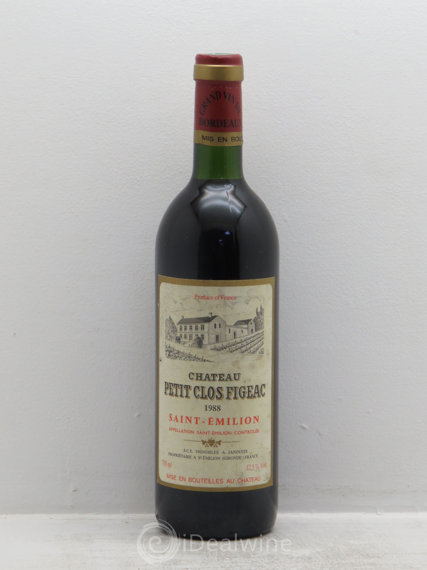 Saint-Émilion Chateau petit clos figeac (sans prix de réserve) 1988 - Posten von 1 Flasche - 0