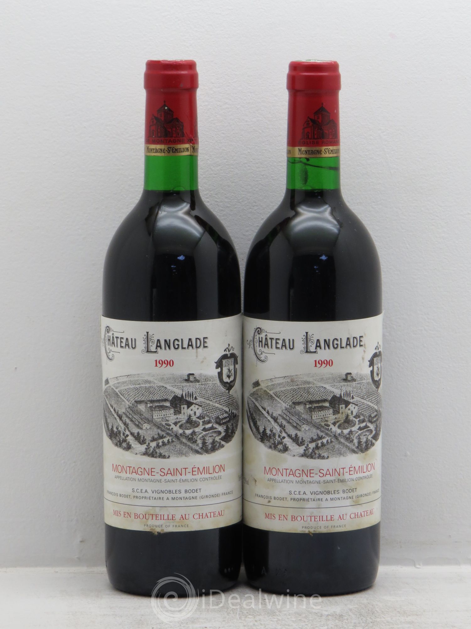Saint-Émilion Chateau Langlade (sans prix de réserve) 1990 - Posten von 2 Flaschen - 0